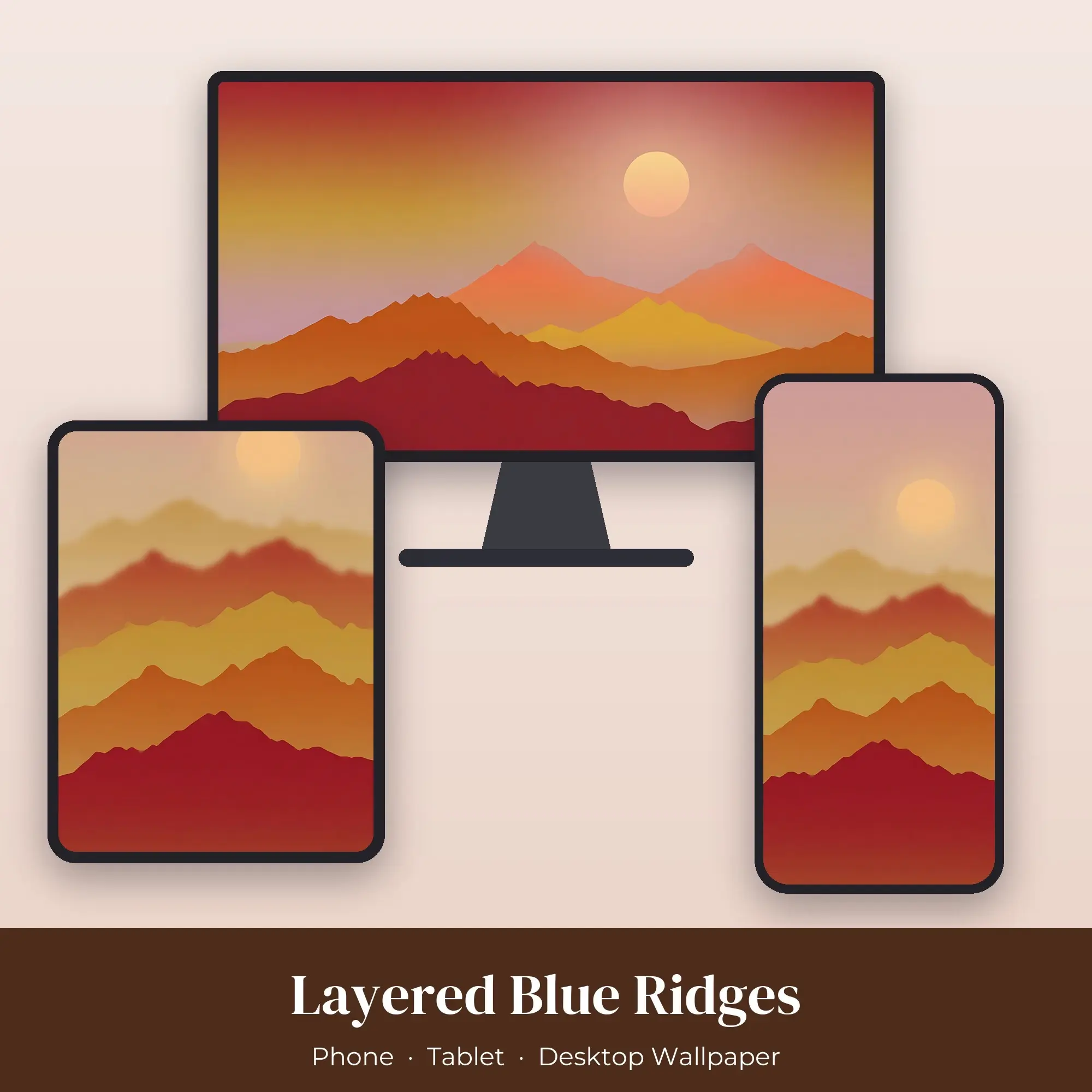 Wallpaper Pack – Layered Blue Ridges preview
