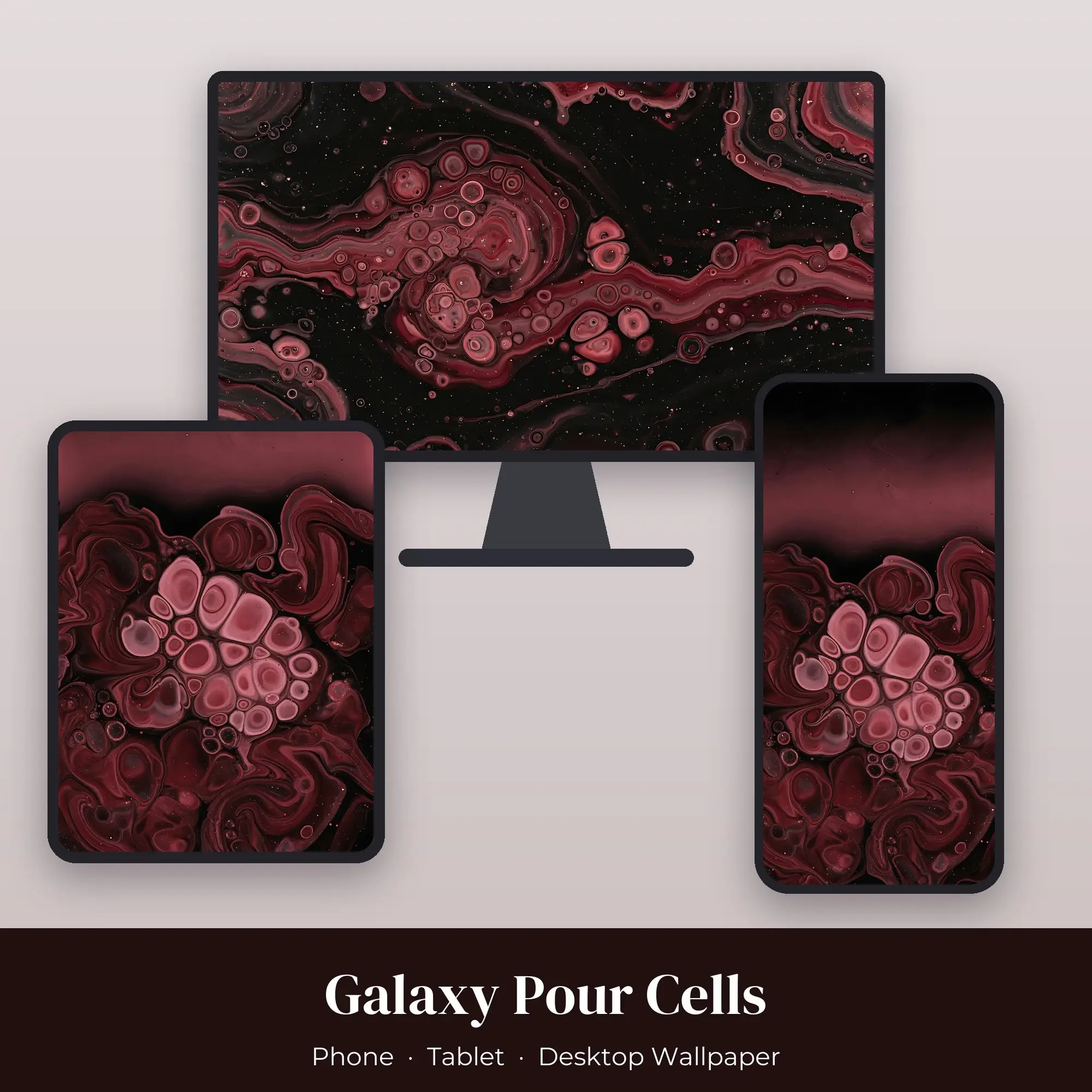 Wallpaper Pack – Galaxy Pour Cells preview