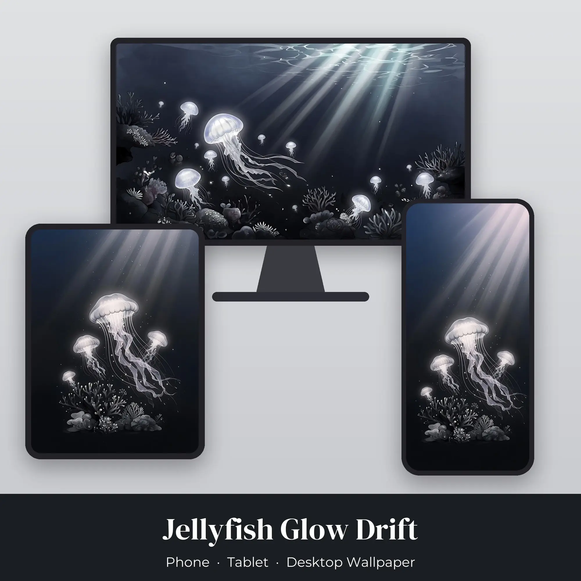 Wallpaper Pack – Jellyfish Glow Drift preview
