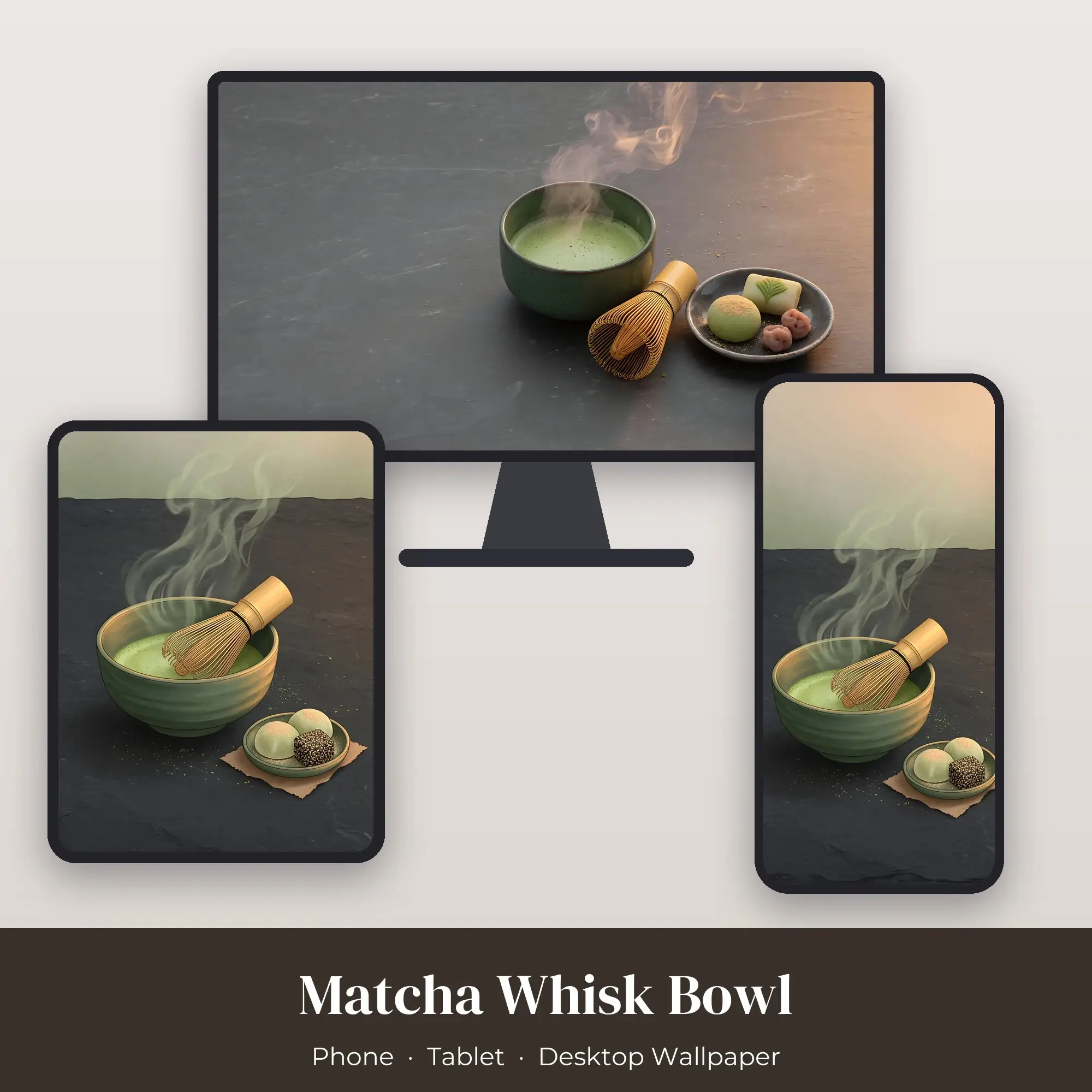 Wallpaper Pack – Matcha Whisk Bowl, preview 1 of 2