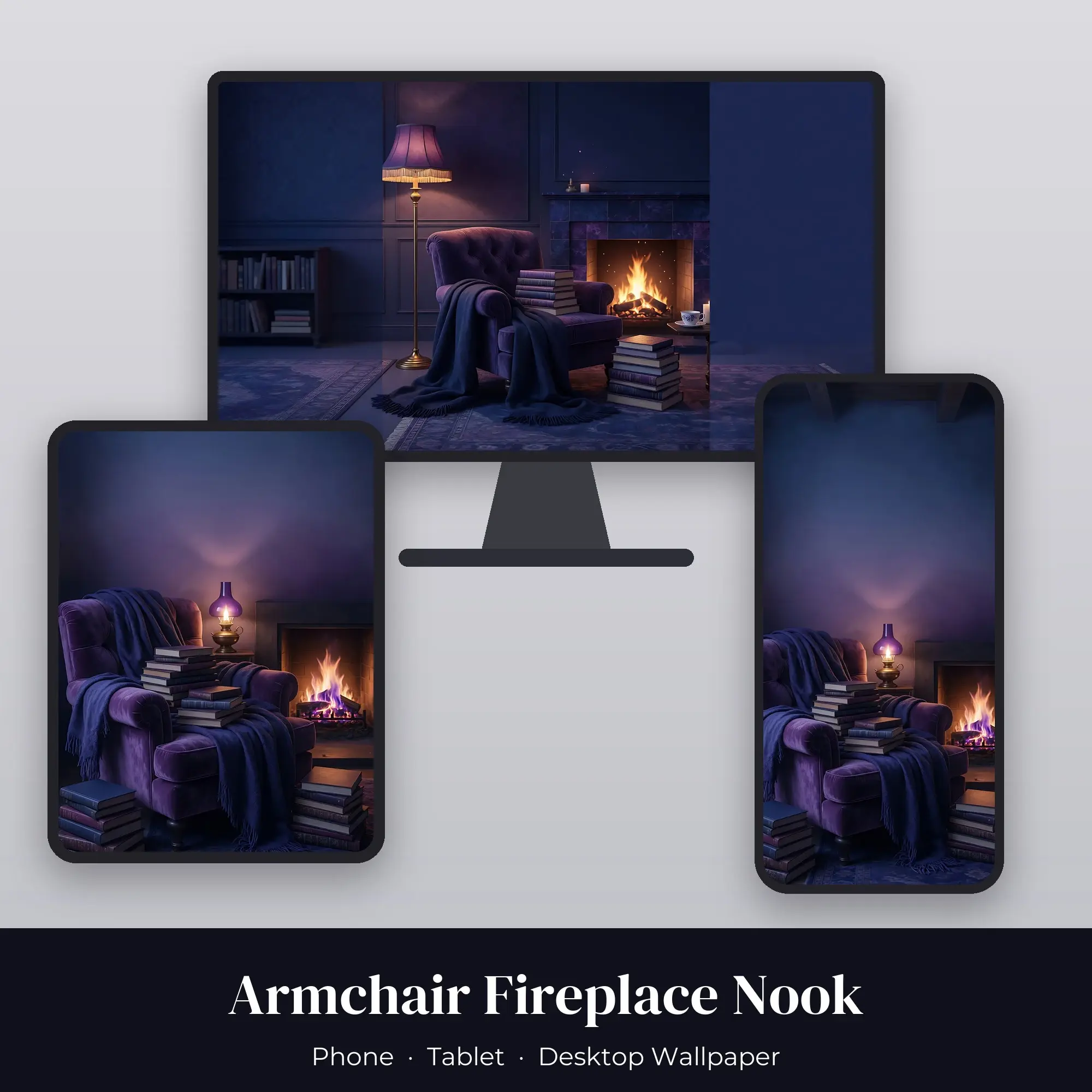 Wallpaper Pack – Armchair Fireplace Nook preview