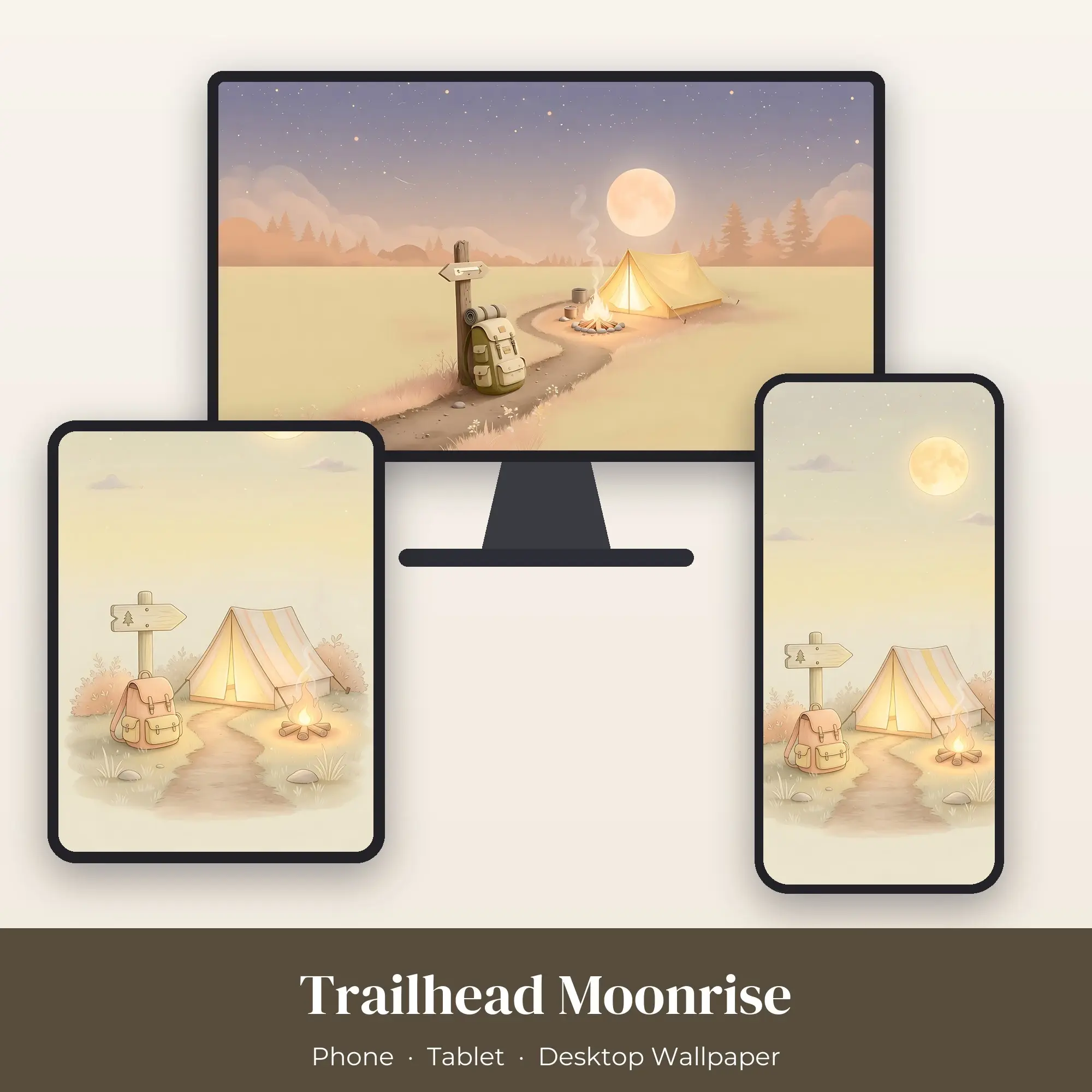 Wallpaper Pack – Trailhead Moonrise preview