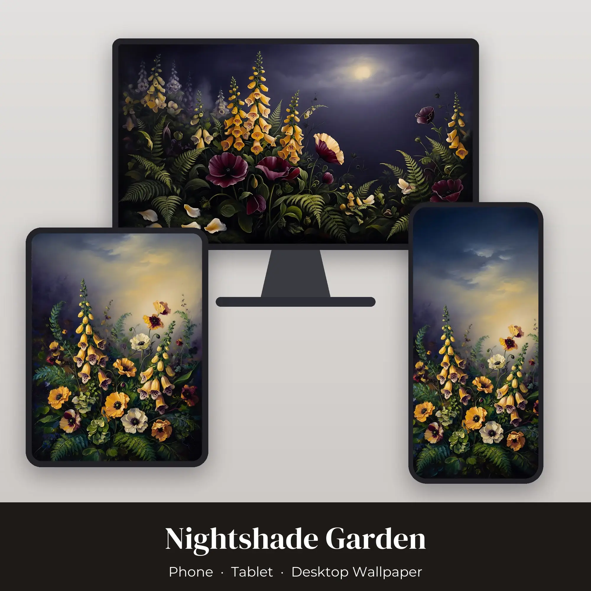 Wallpaper Pack – Nightshade Garden preview