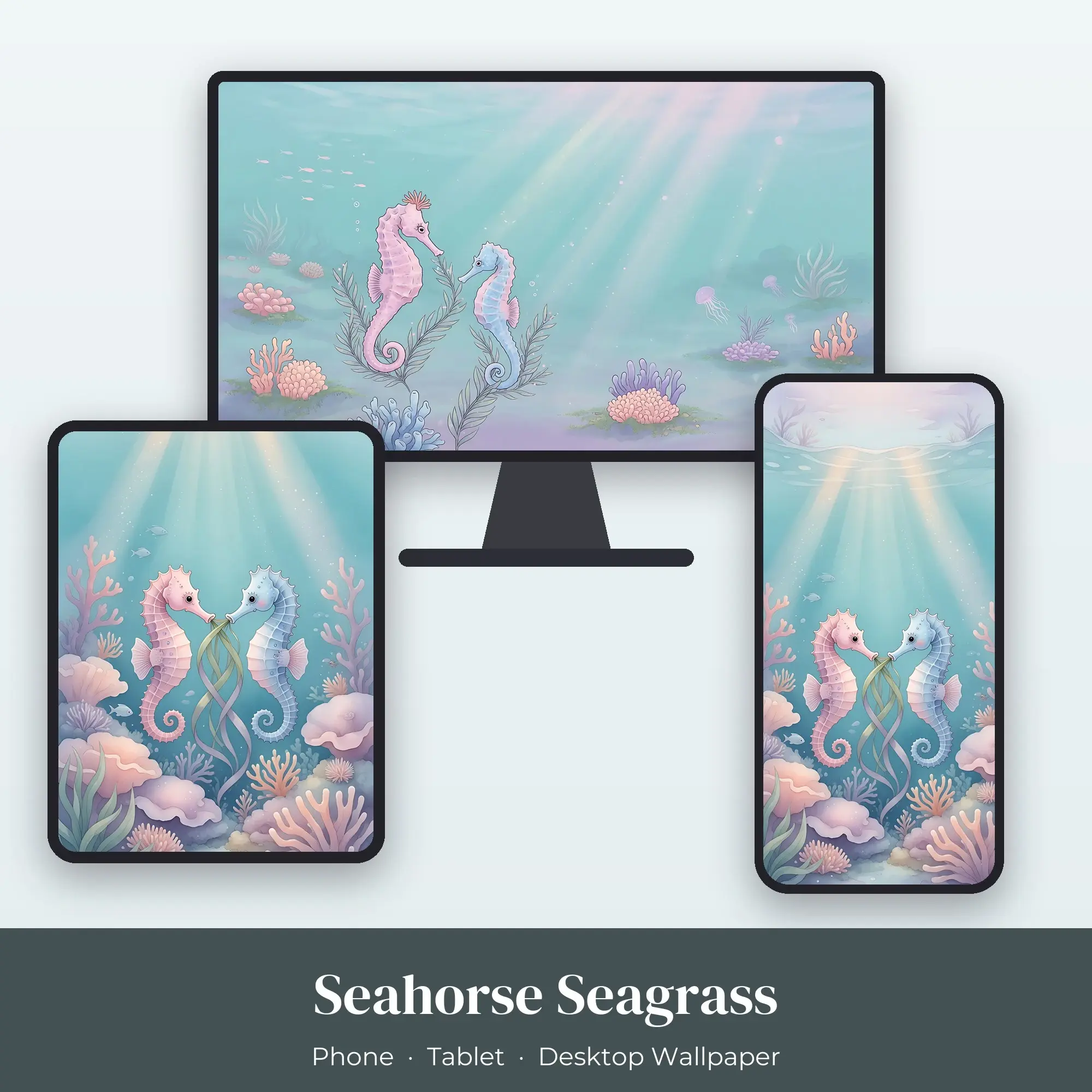 Wallpaper Pack – Seahorse Seagrass preview