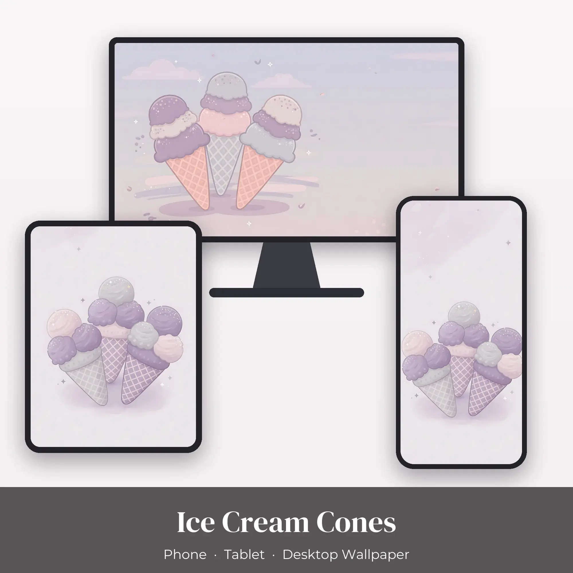 Wallpaper Pack – Ice Cream Cones preview