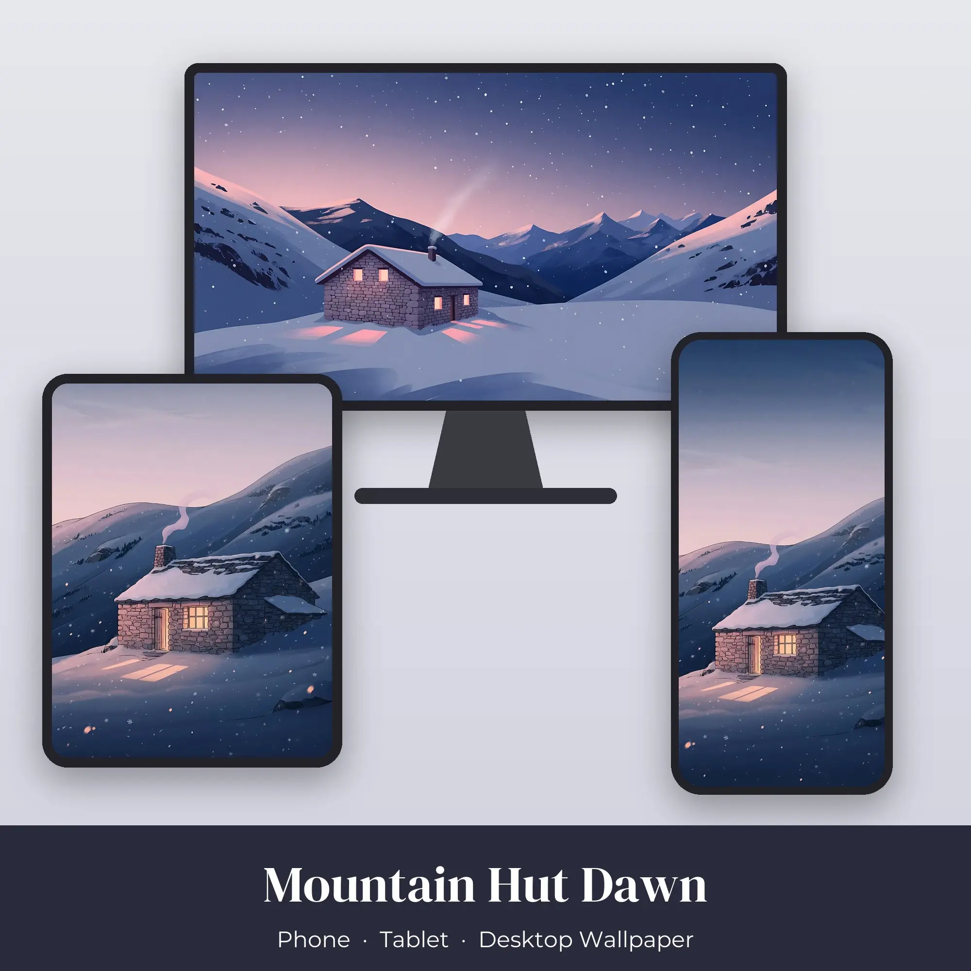Wallpaper Pack – Mountain Hut Dawn preview