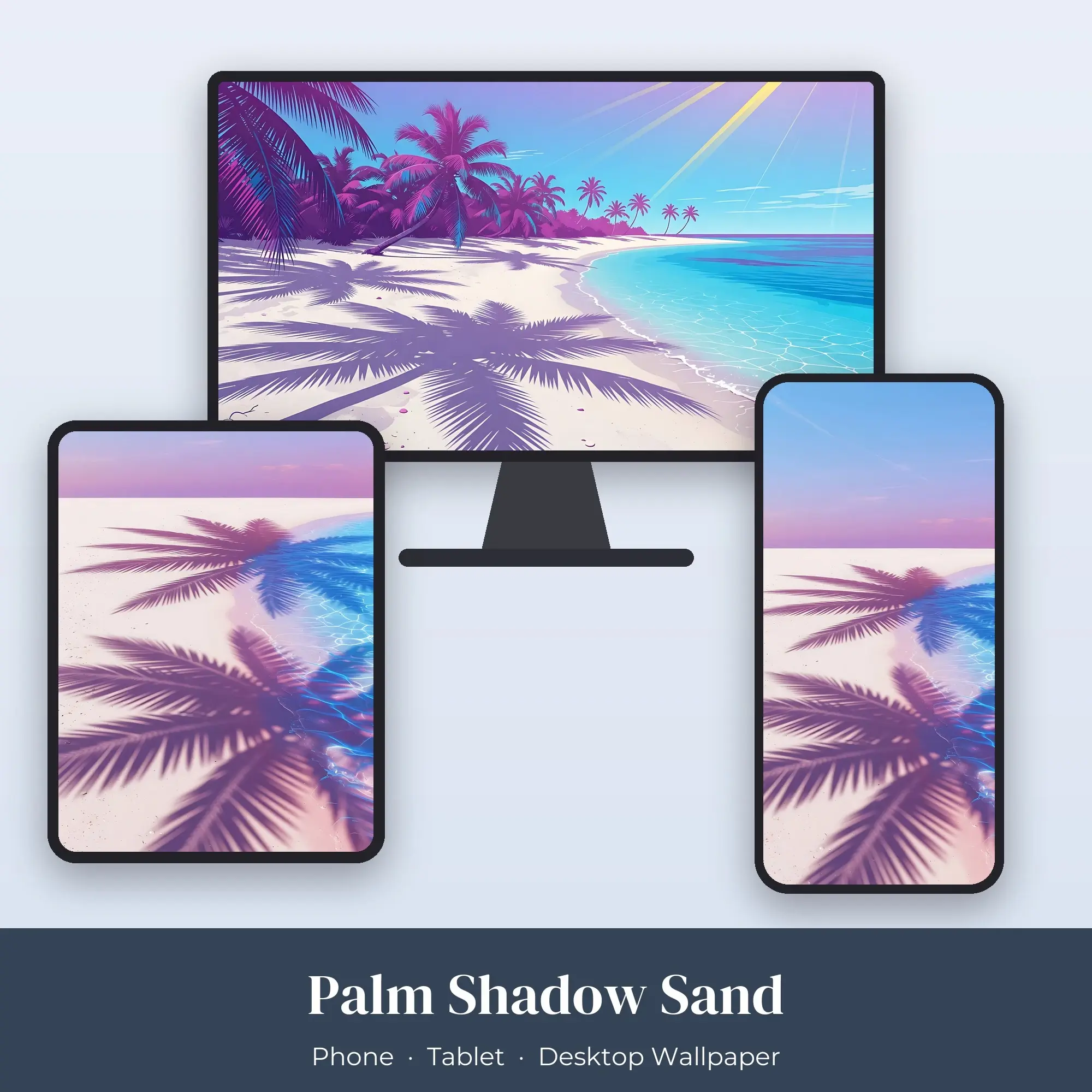 Wallpaper Pack – Palm Shadow Sand preview