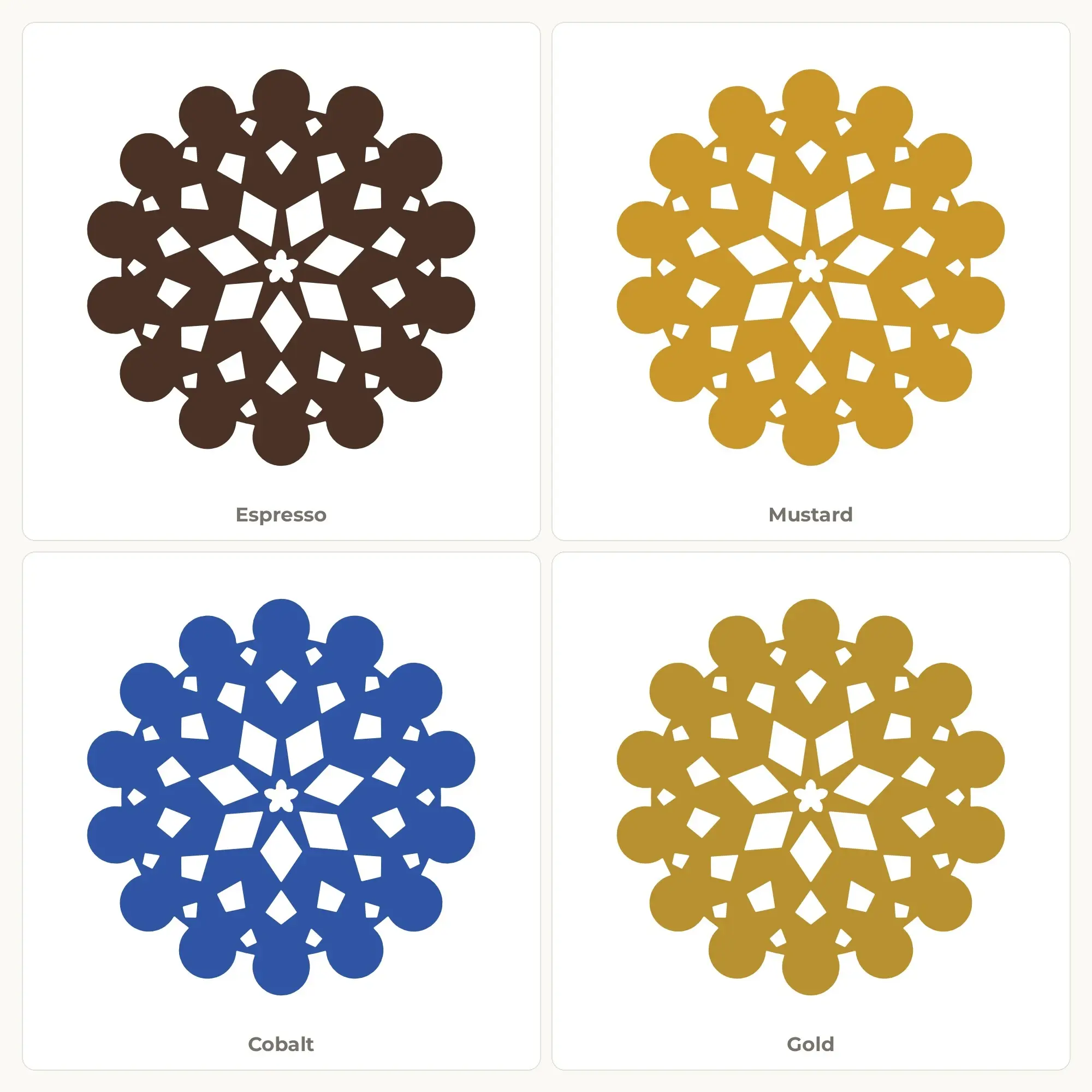Lace Edge Diamond Mandala SVG - 14-Fold Cut File, preview 2 of 2
