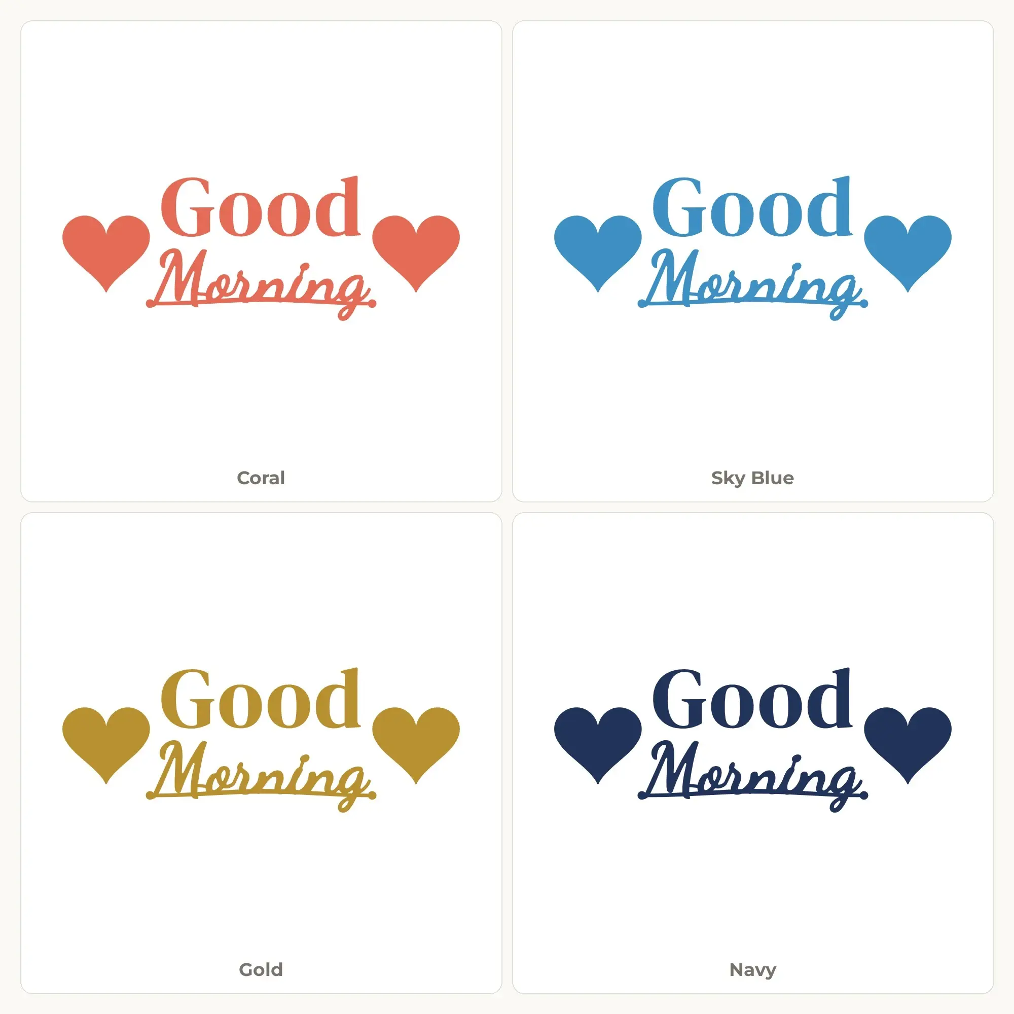 Good Morning SVG - Lettering with Icons Cut File, preview 2 of 2