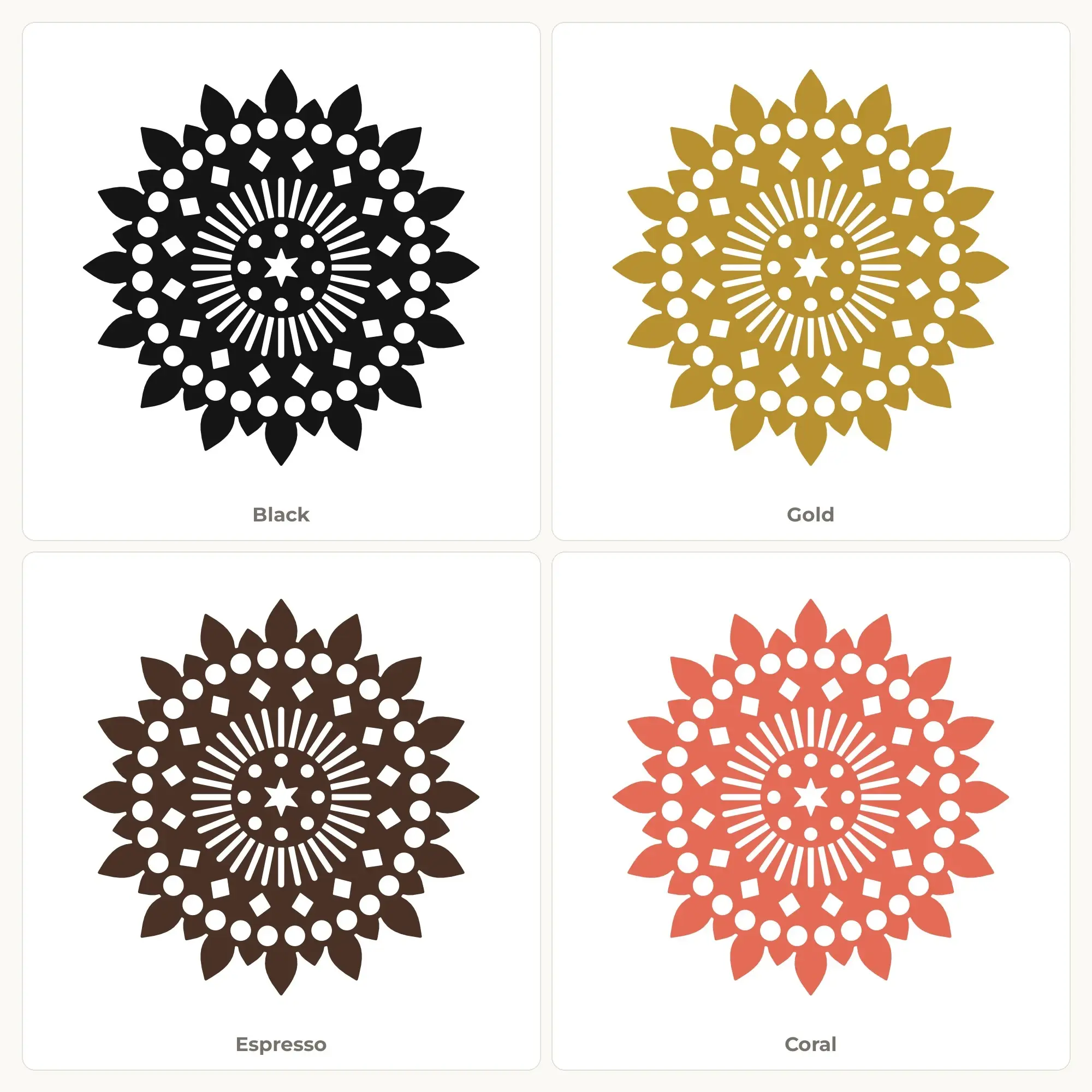 Sunburst Arched Mandala SVG - 16-Fold Cut File, preview 2 of 2