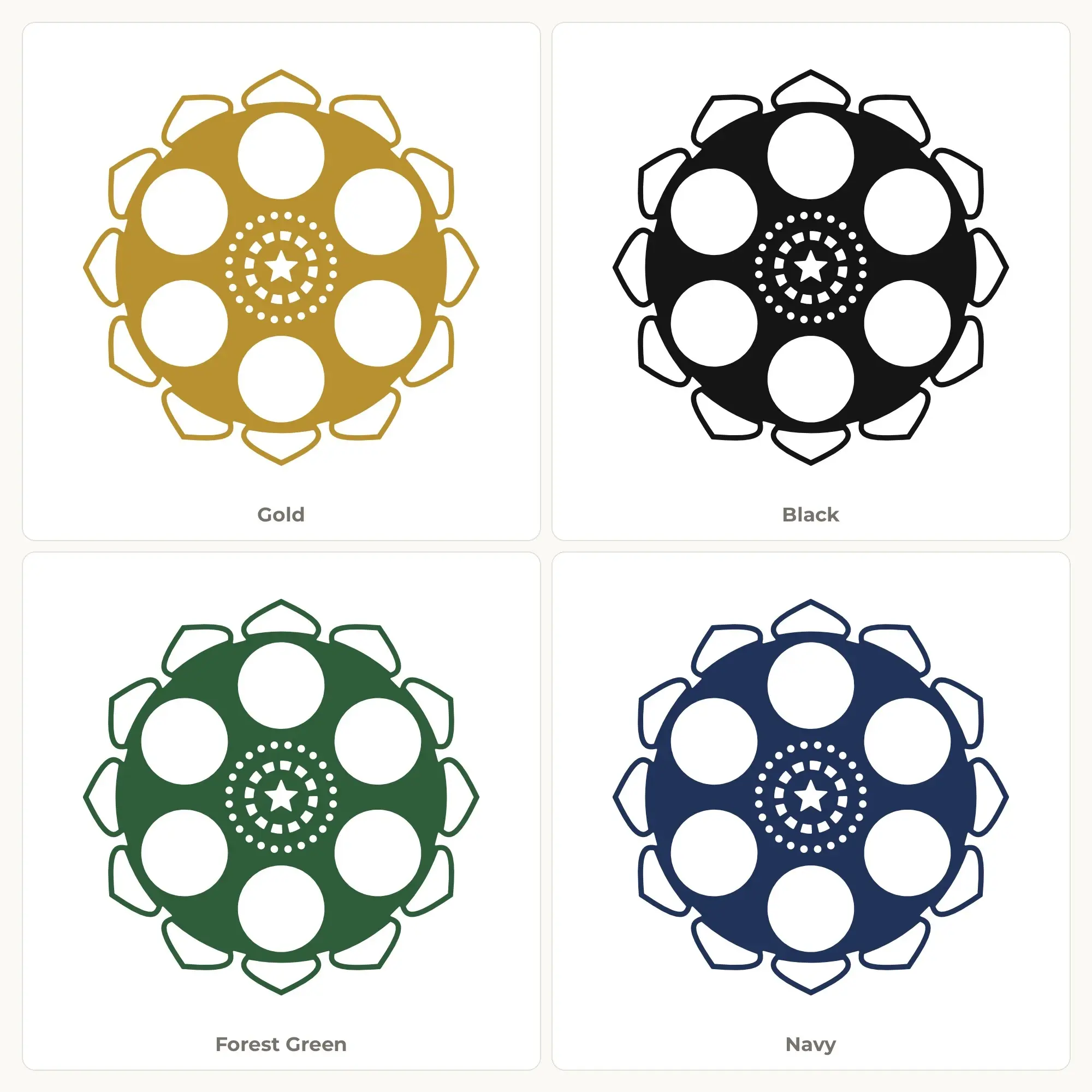 Petal Polka Dot Mandala SVG - 12-Fold Cut File, preview 2 of 2