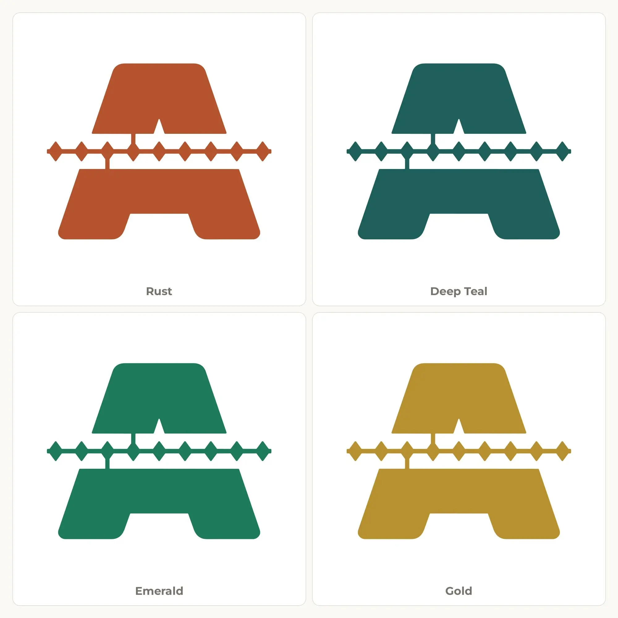 Letter A Split Monogram SVG - Diamond Band Cut File, preview 2 of 2