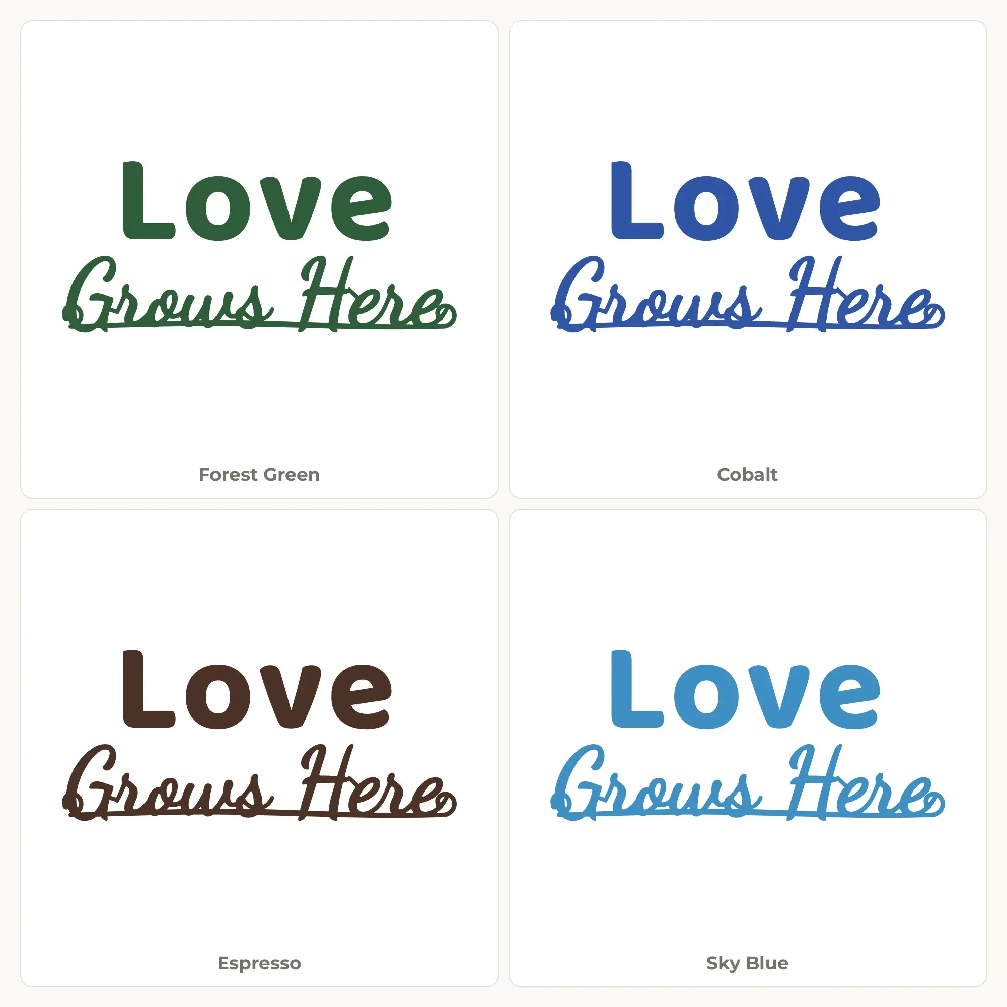 Love Grows Here SVG - Script Swash Lettering Cut File, preview 2 of 2