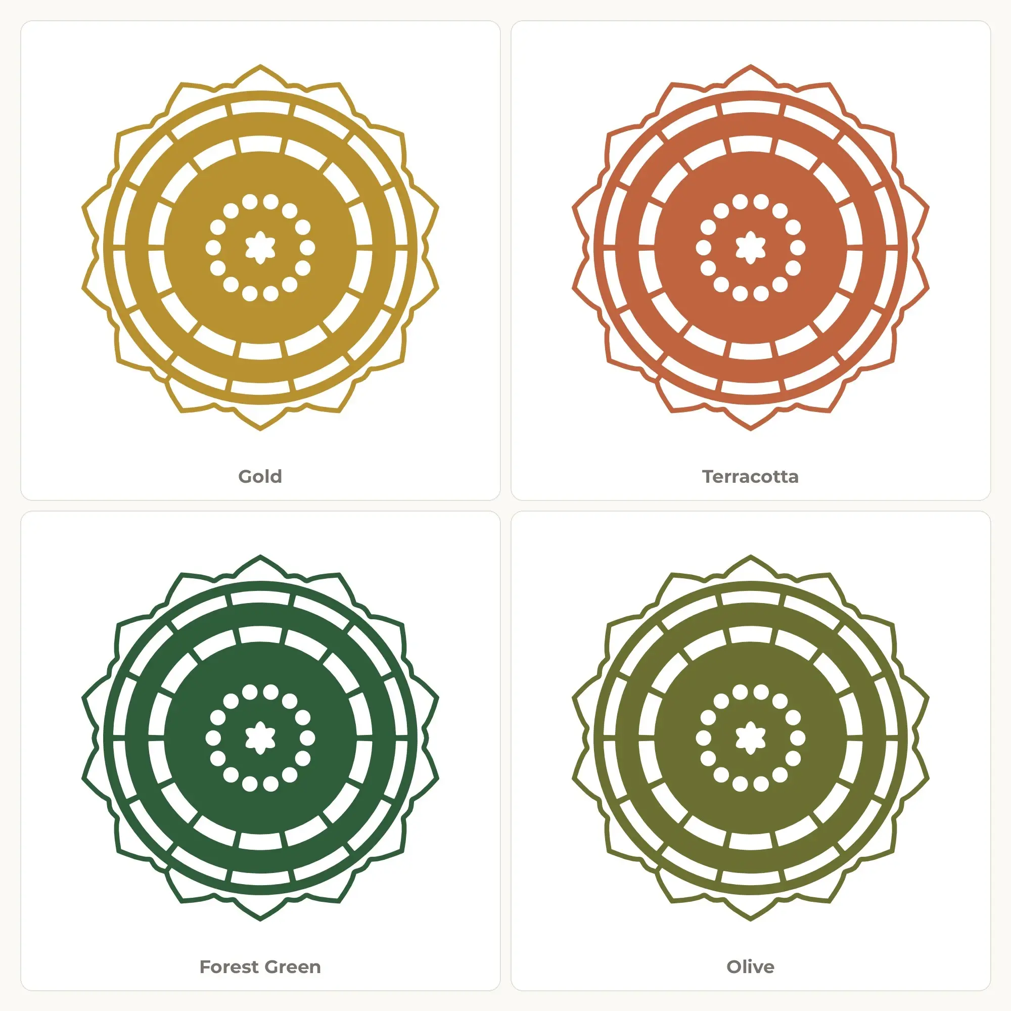 Double Petal Polka Dot Mandala SVG - 14-Fold Cut File, preview 2 of 2