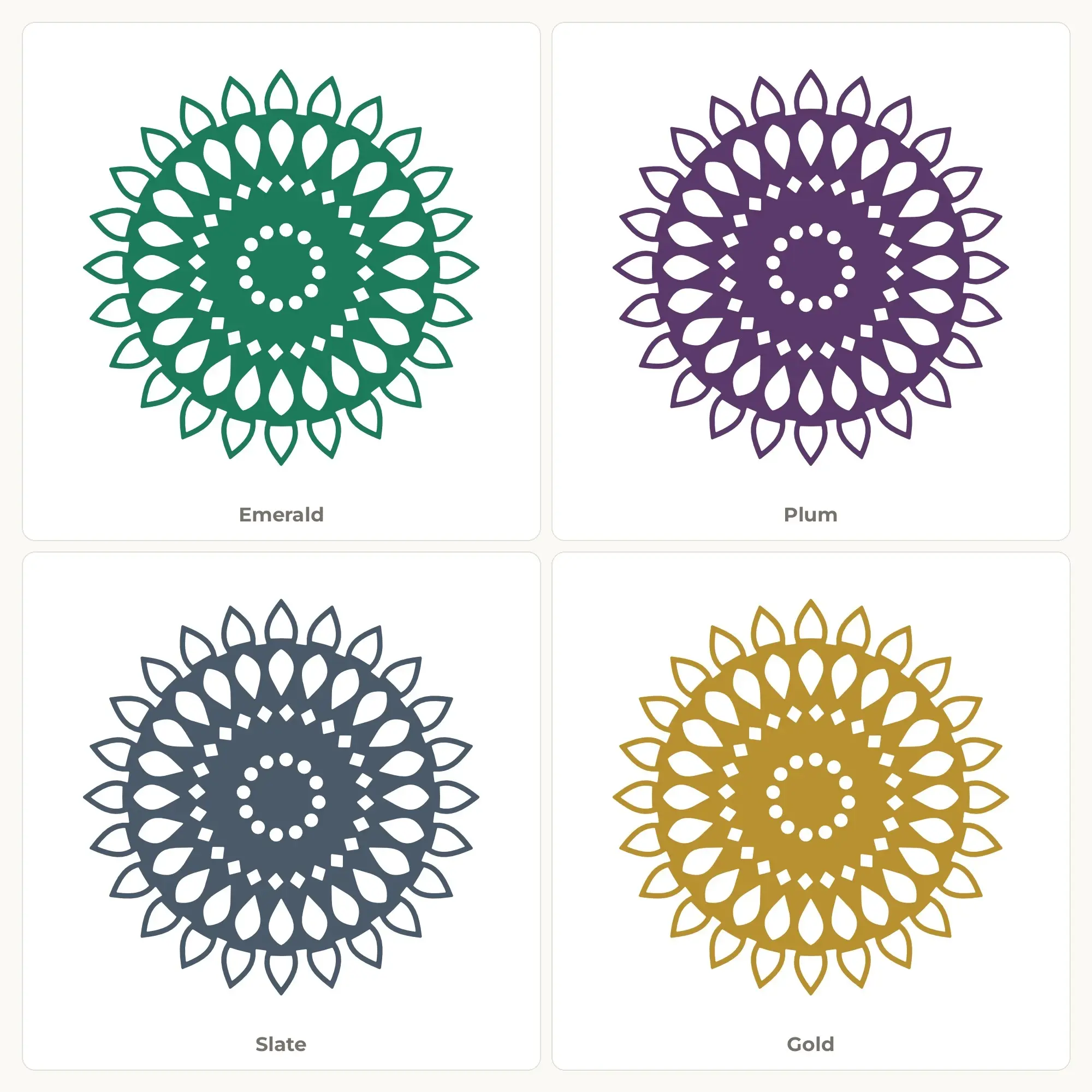 Petal Spade Mandala SVG - 24-Fold Cut File, preview 2 of 2