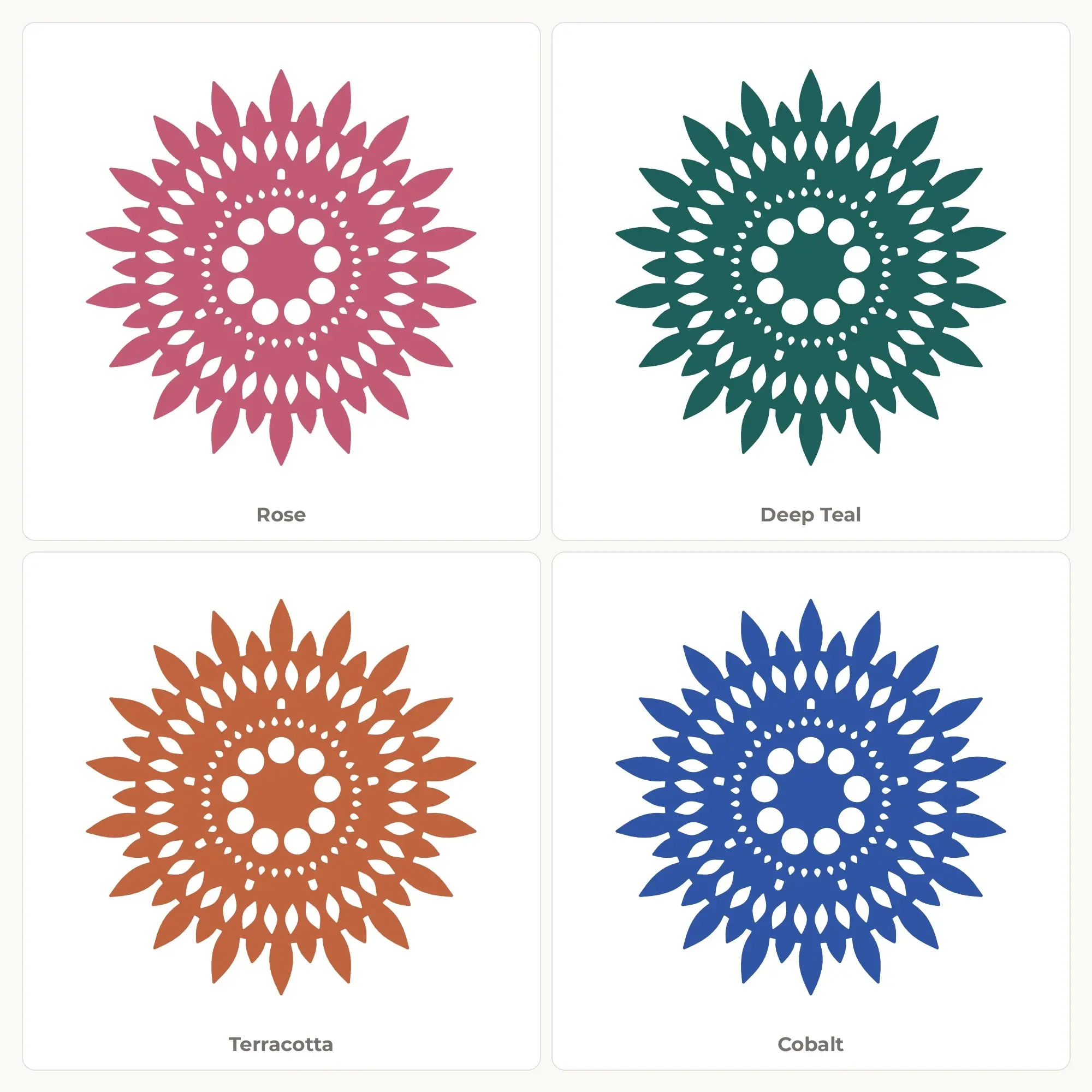 Sunburst Leafy Mandala SVG - 18-Fold Cut File, preview 2 of 2