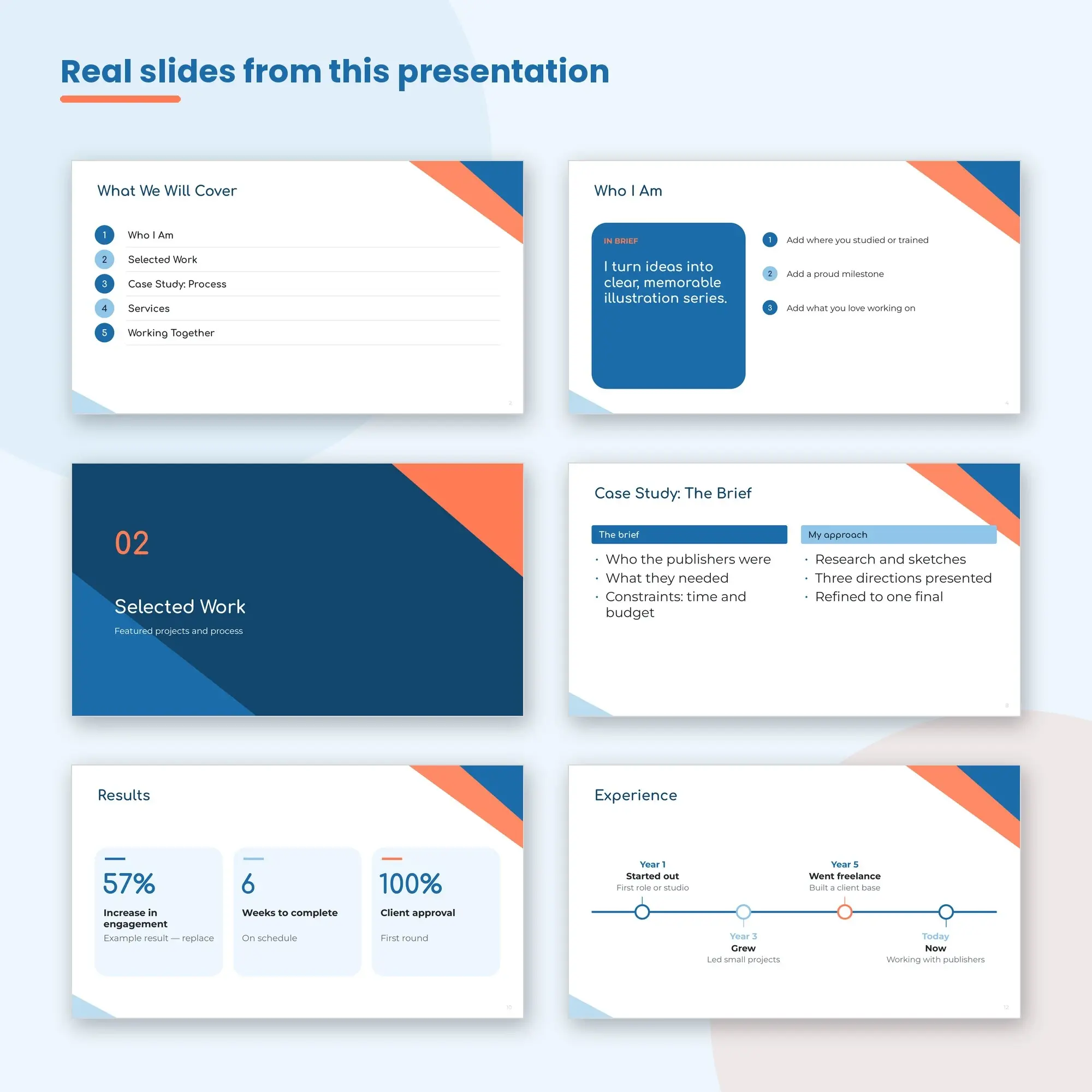 Creative Portfolio Presentation, Illustrators (PPTX), preview 2 of 2