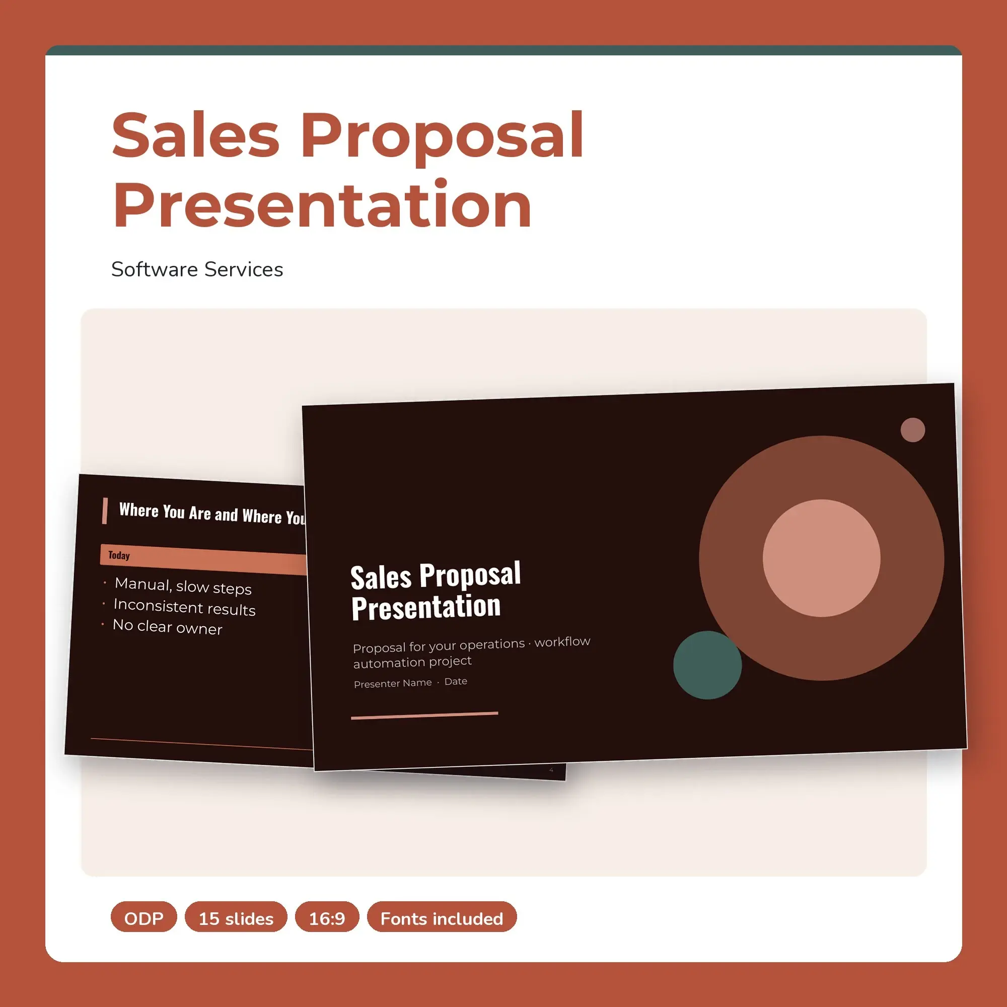 Sales Proposal Presentation, Software Services (ODP) preview