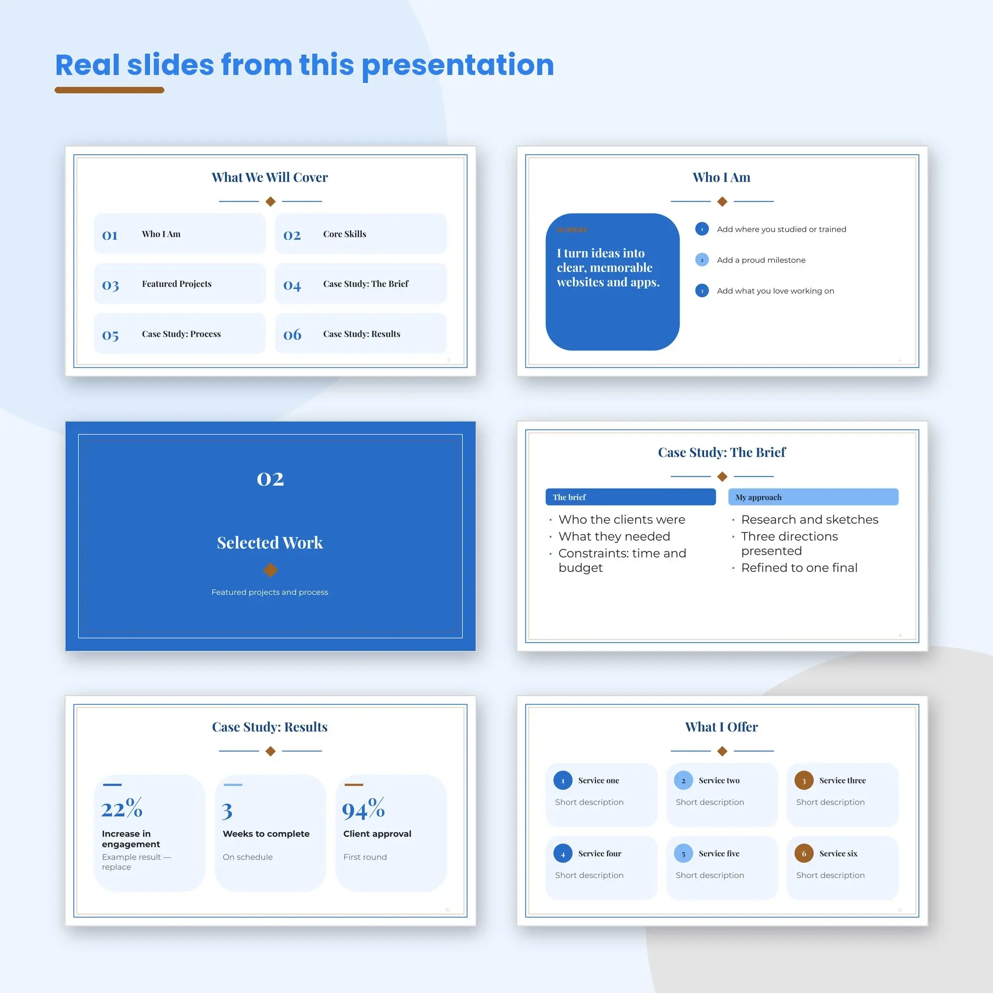 Creative Portfolio Presentation, Web Developers (PPTX), preview 2 of 2