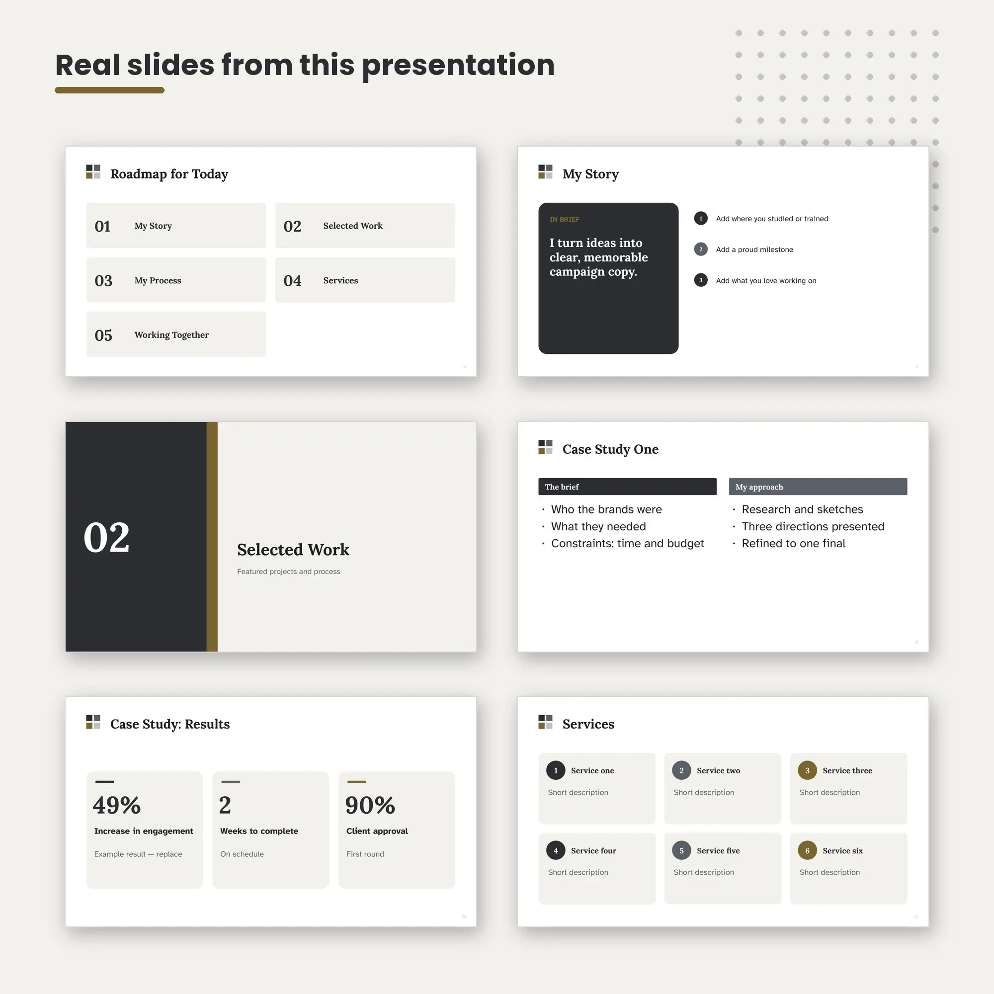 Creative Portfolio Presentation, Writers (PPTX), preview 2 of 2