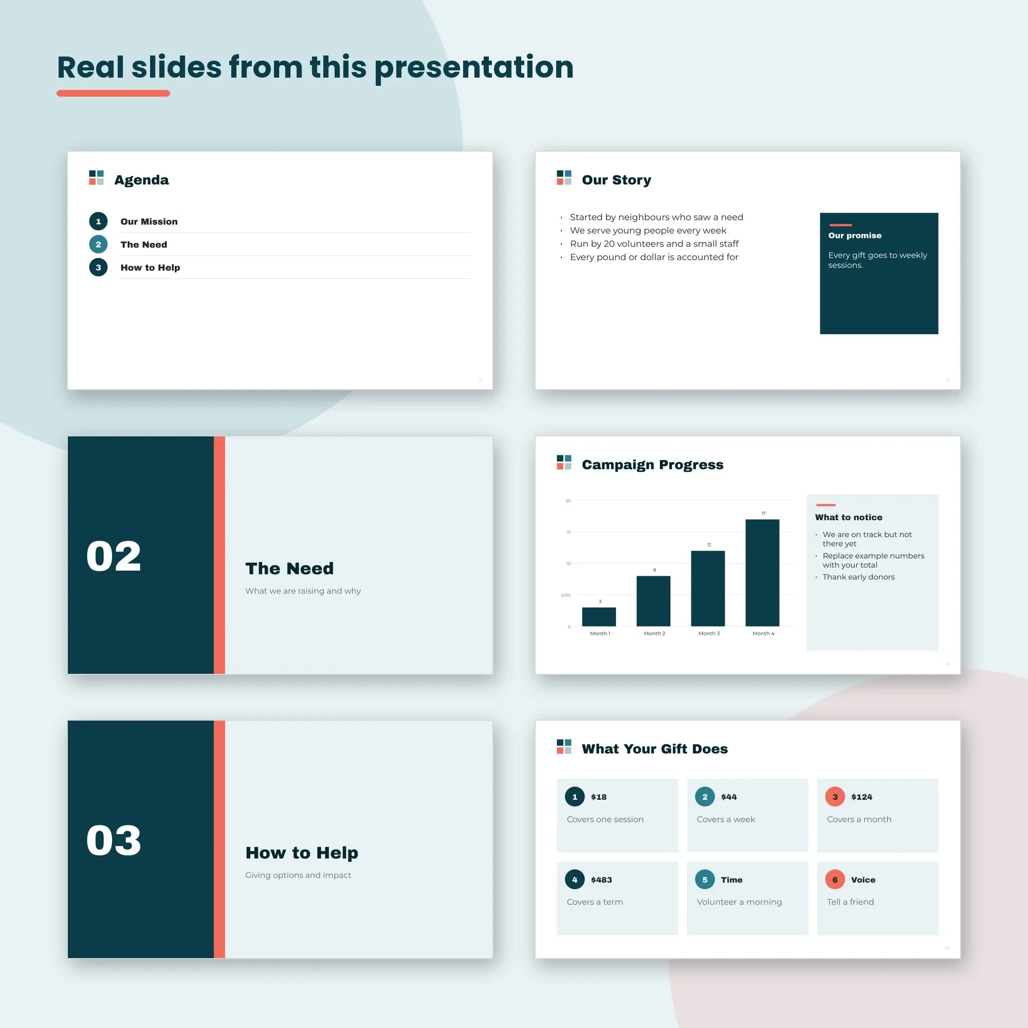 Nonprofit Fundraising Presentation, Youth Programmes (PPTX), preview 2 of 2