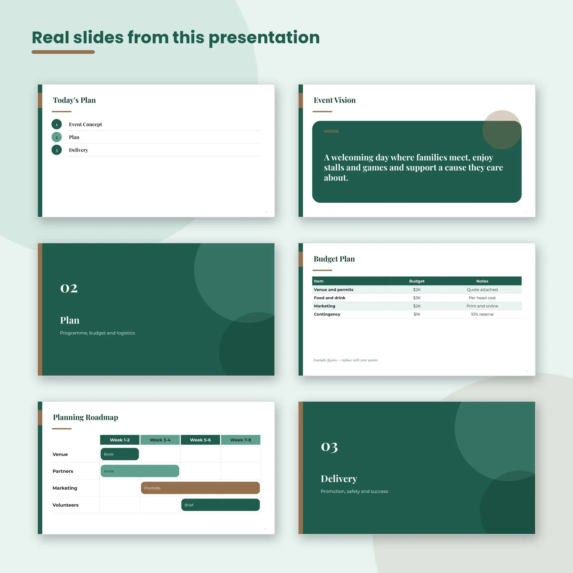 Event Plan Presentation, School Fairs (PPTX), preview 2 of 2