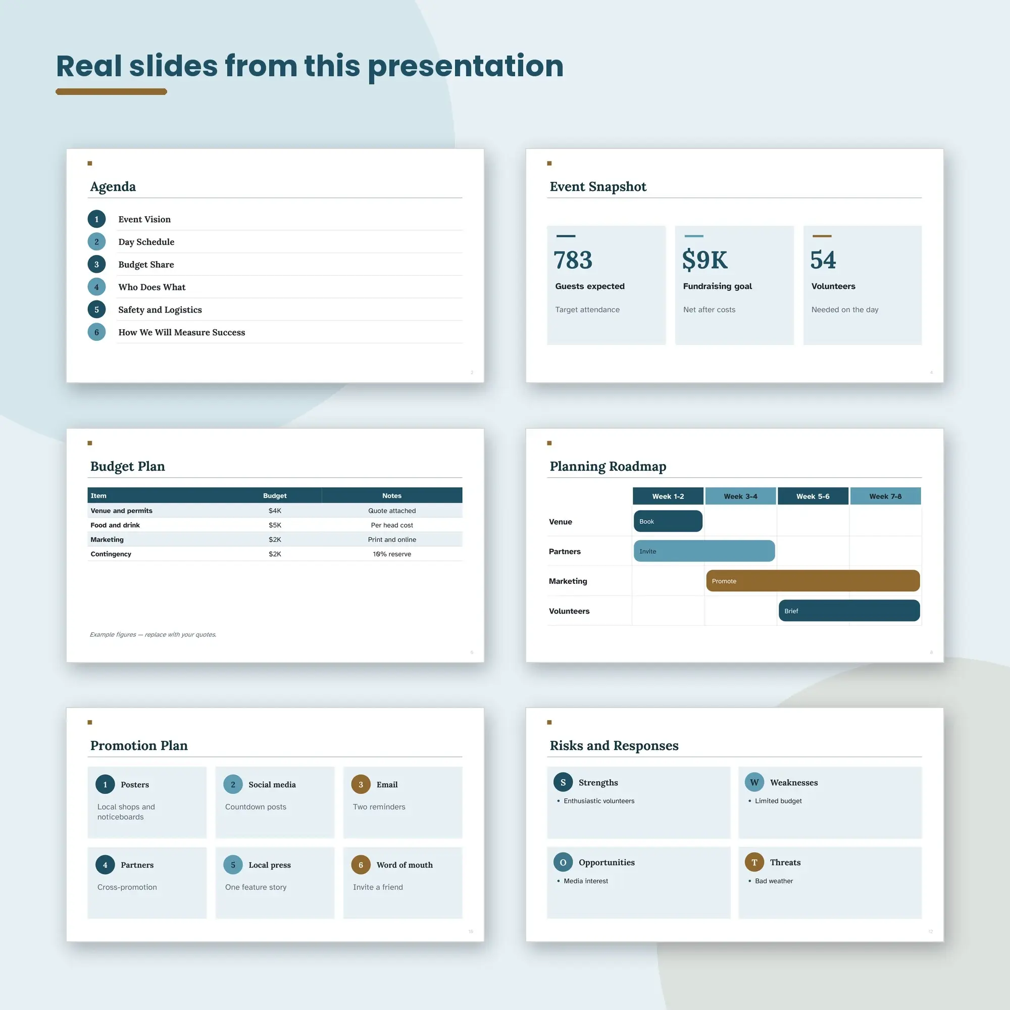 Event Plan Presentation, Markets (PPTX), preview 2 of 2