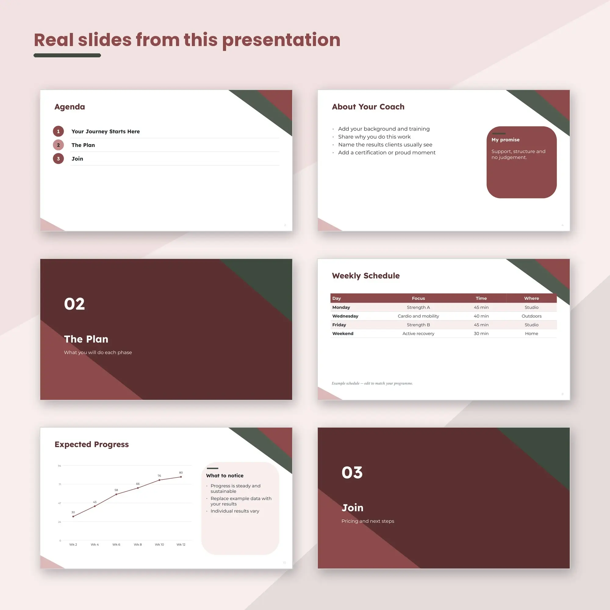 Fitness & Wellness Coach Presentation, Personal Trainers (PPTX + POTX), preview 2 of 2