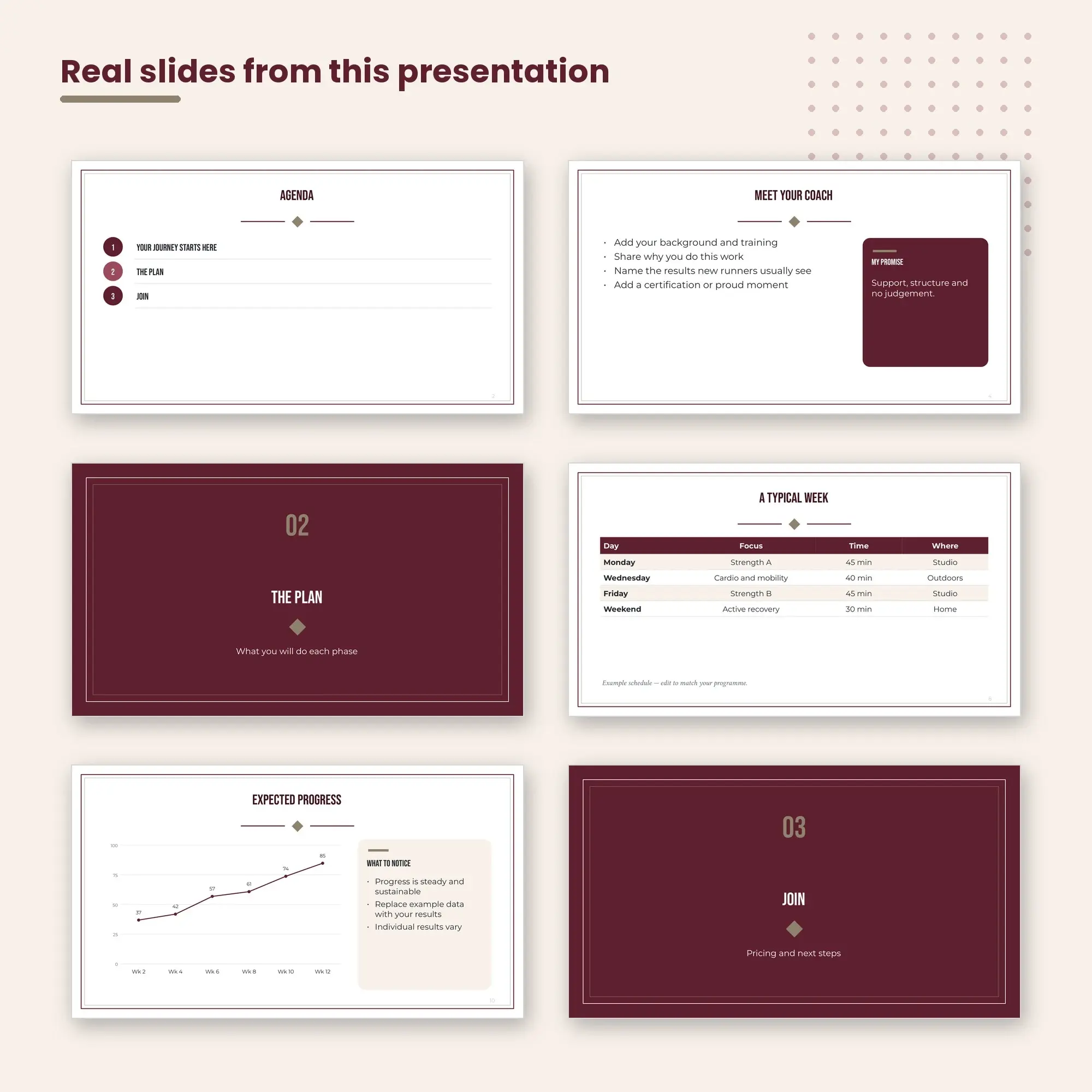 Fitness & Wellness Coach Presentation, Running Coaches (PPTX), preview 2 of 2