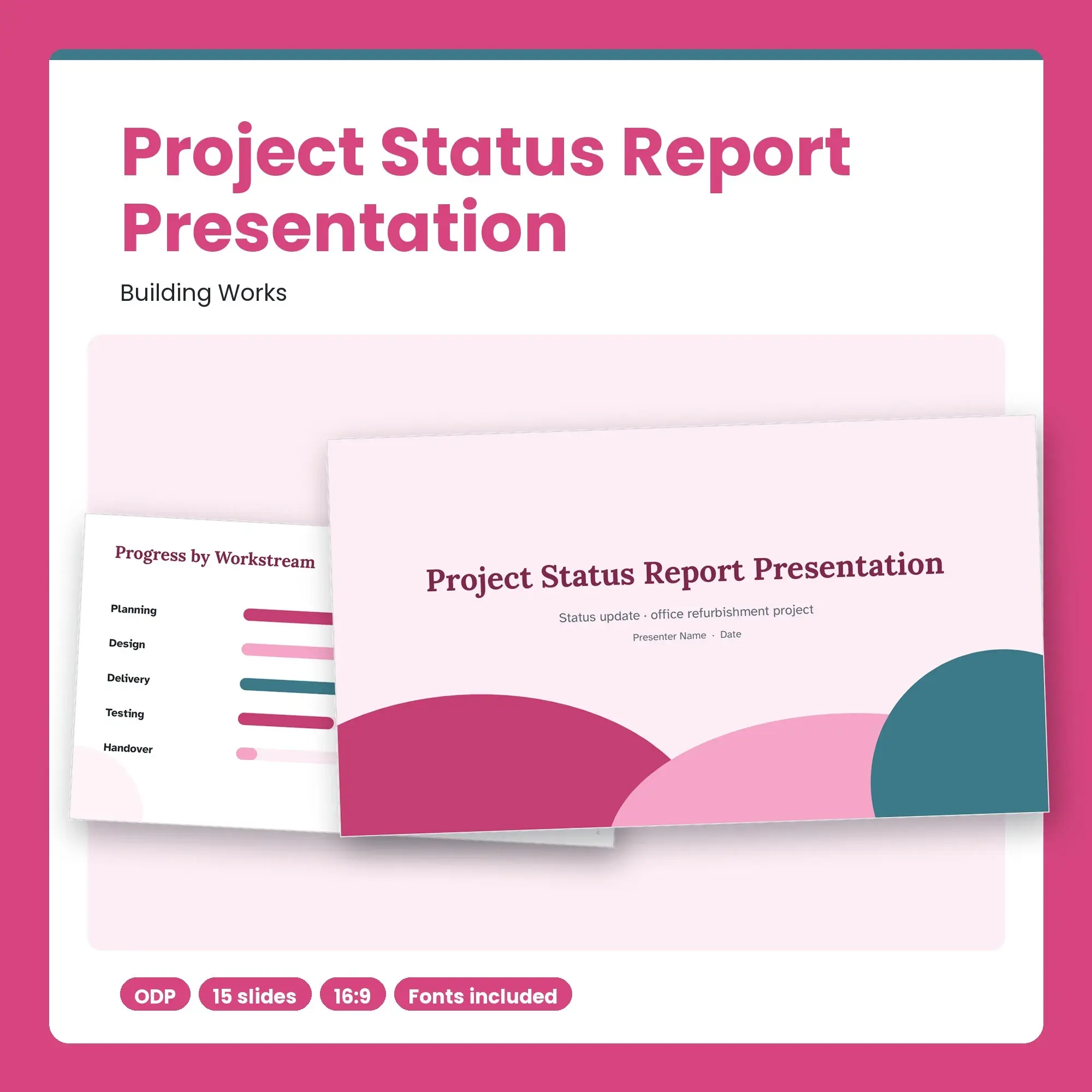 Project Status Report Presentation, Building Works (ODP) preview