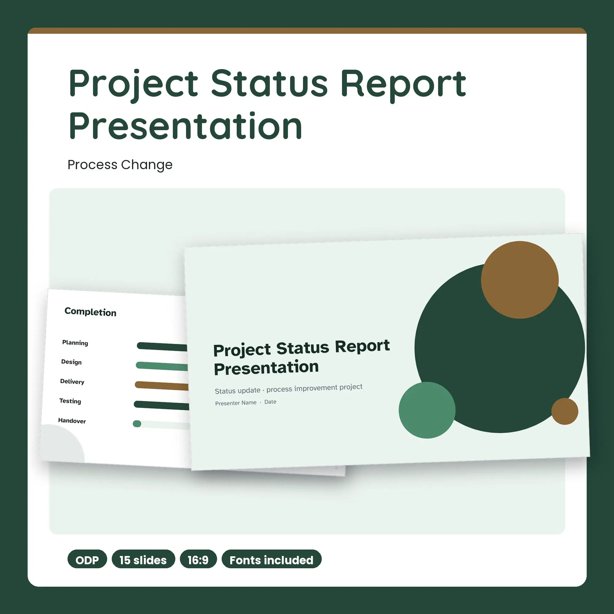 Project Status Report Presentation, Process Change (ODP) preview