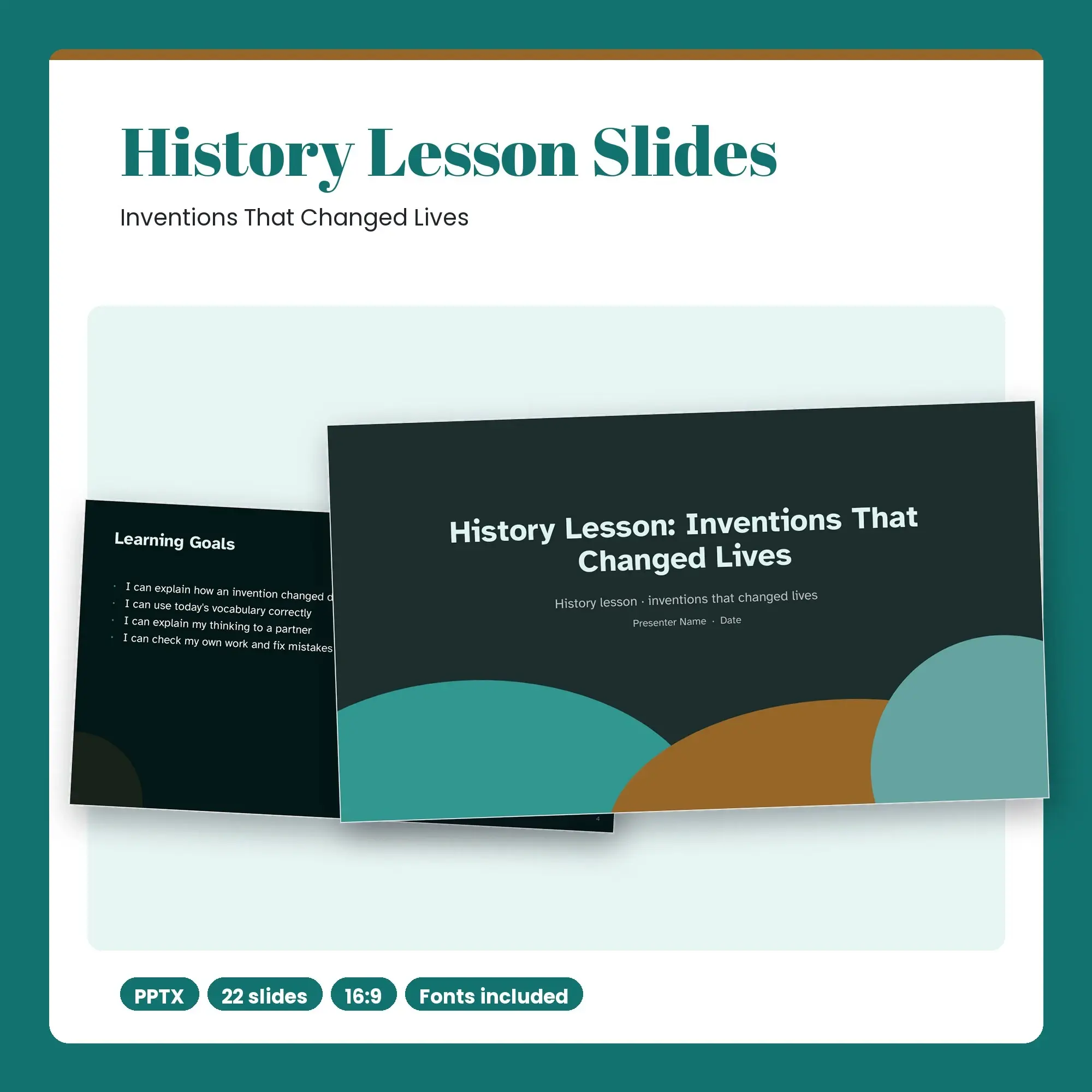 History Lesson Slides, Inventions That Changed Lives (PPTX) preview