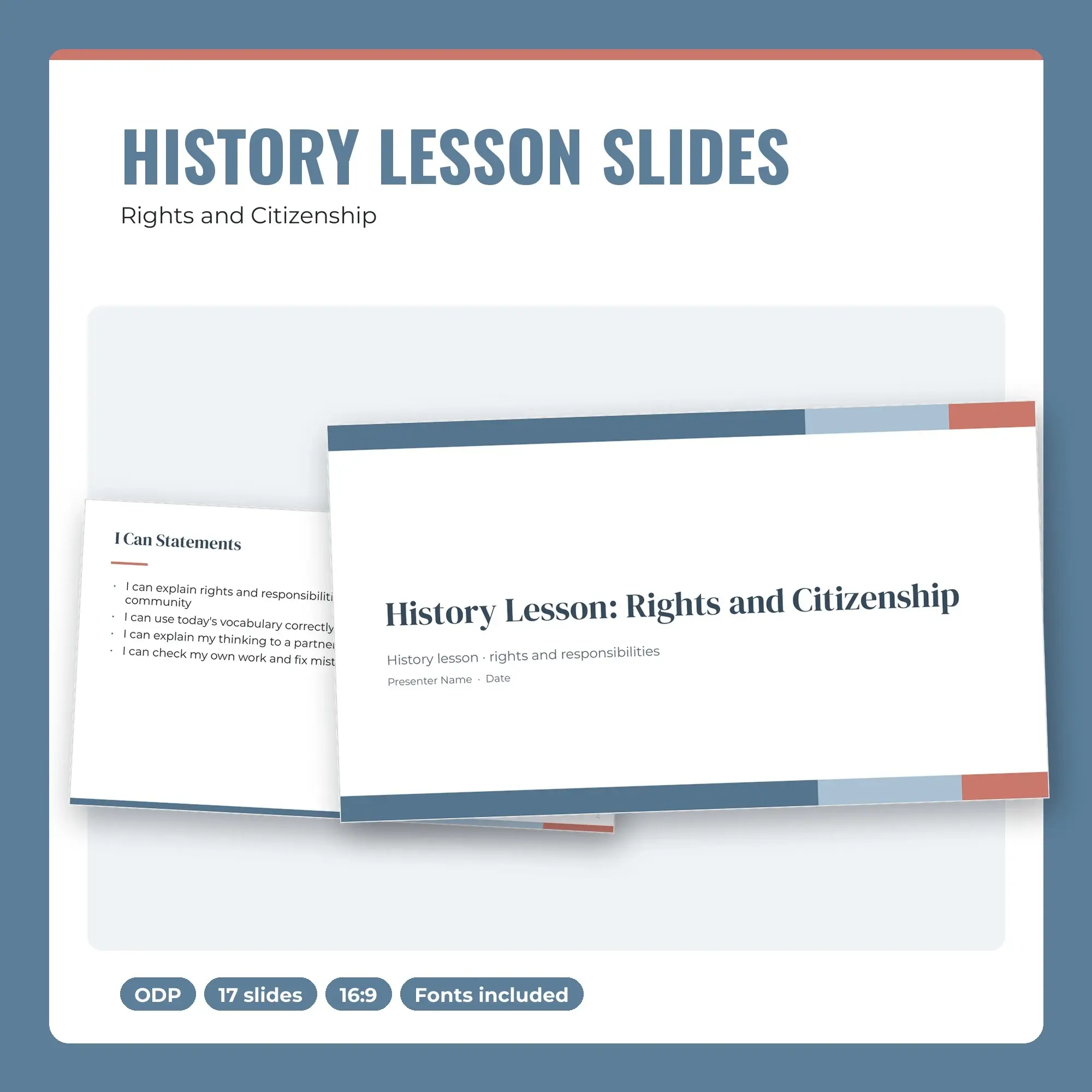 History Lesson Slides, Rights and Citizenship (ODP) preview