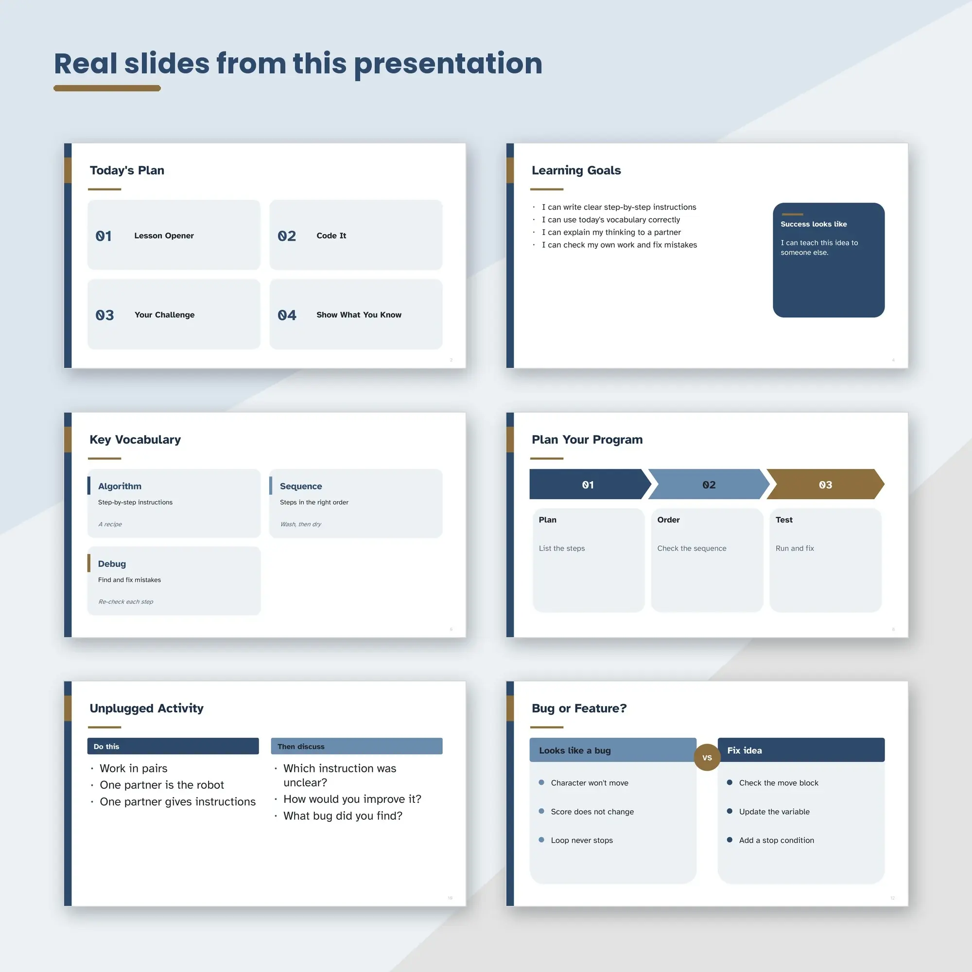 Coding Lesson Slides, Algorithms (PPTX), preview 2 of 2