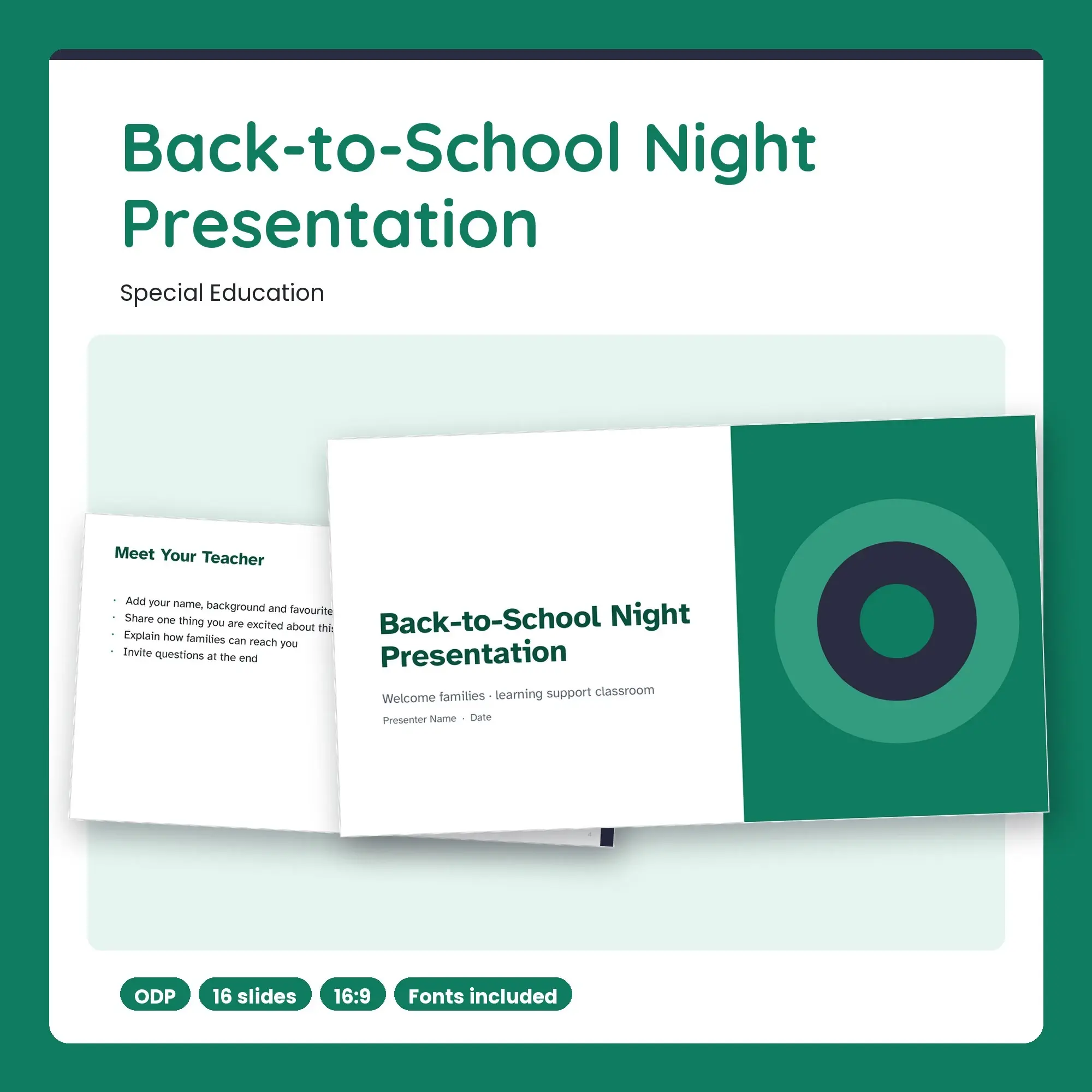Back-to-School Night Presentation, Special Education (ODP) preview
