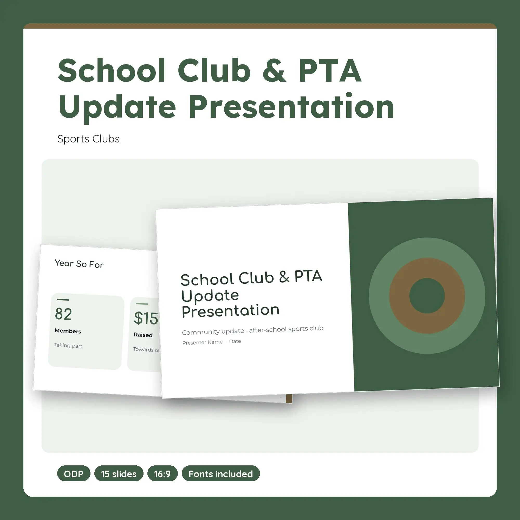 School Club & PTA Update Presentation, Sports Clubs (ODP) preview