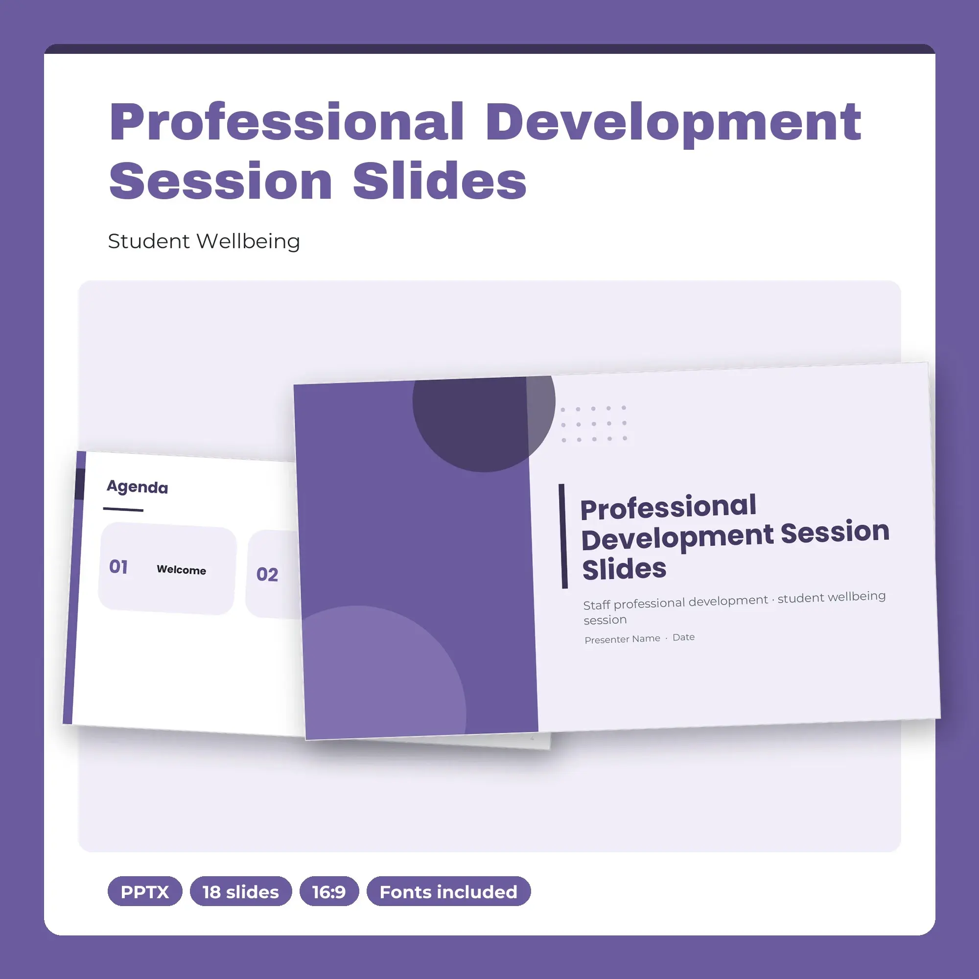 Professional Development Session Slides, Student Wellbeing (PPTX) preview