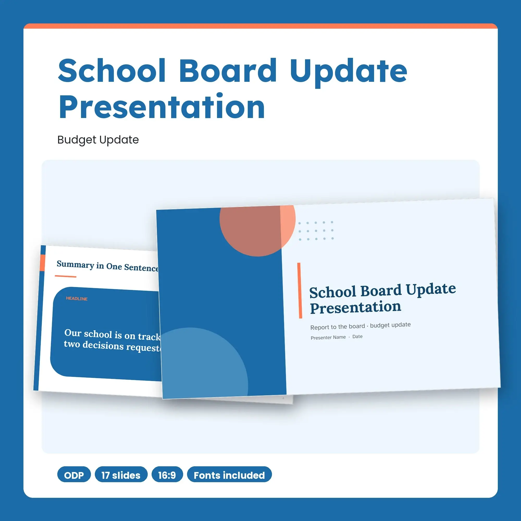 School Board Update Presentation, Budget Update (ODP) preview