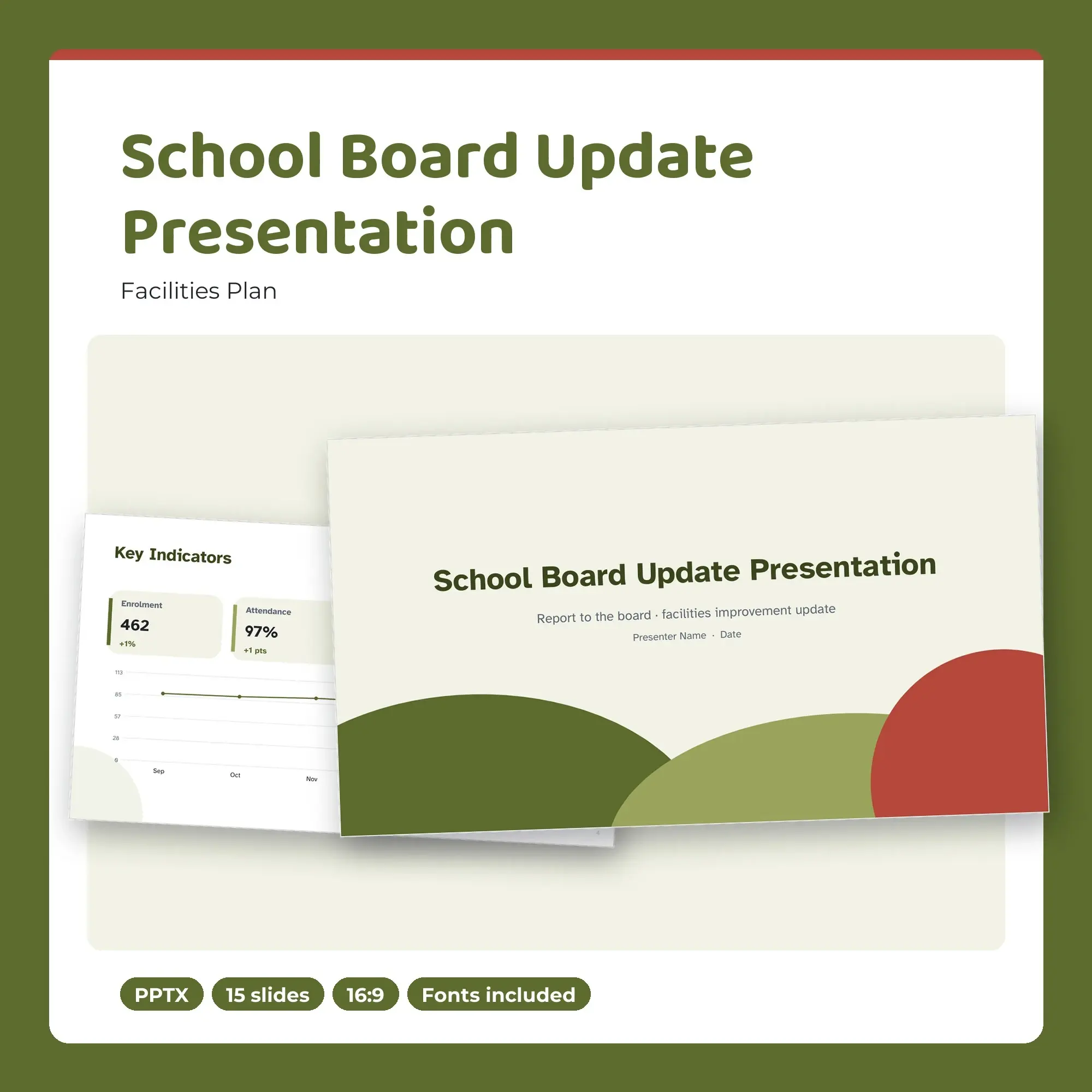 School Board Update Presentation, Facilities Plan (PPTX) preview