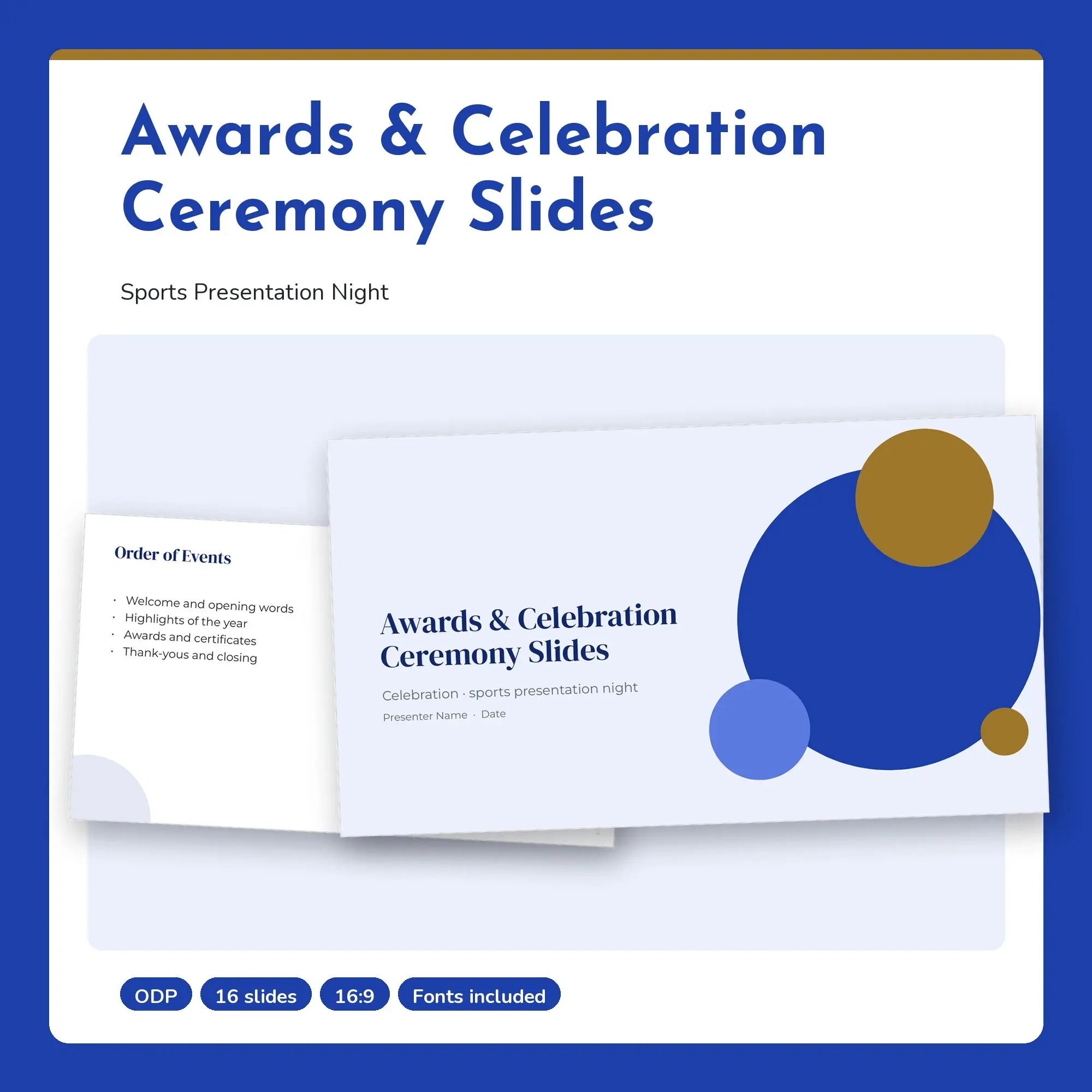 Awards & Celebration Ceremony Slides, Sports Presentation Night (ODP) preview